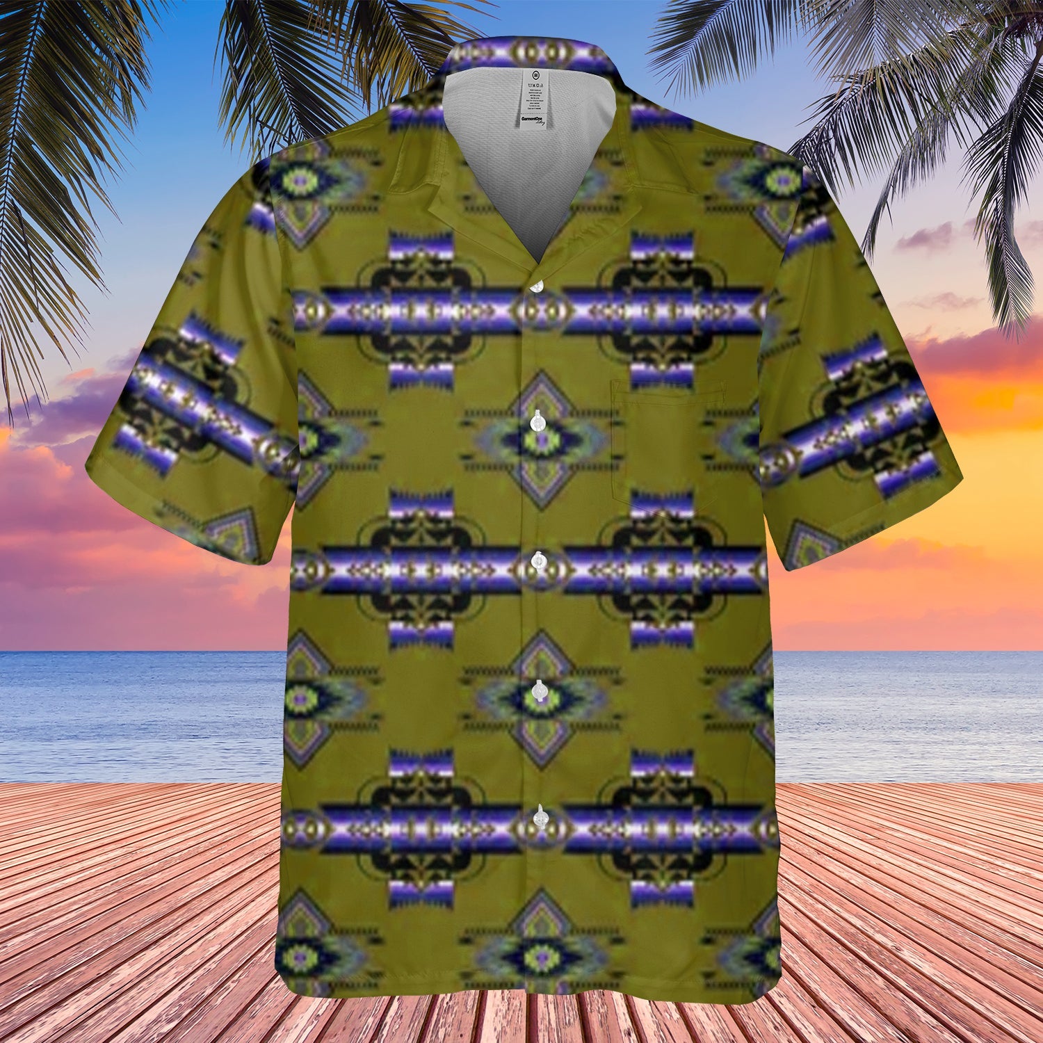 GB-HW000100 Pattern Native Hawaiian Shirt 3D