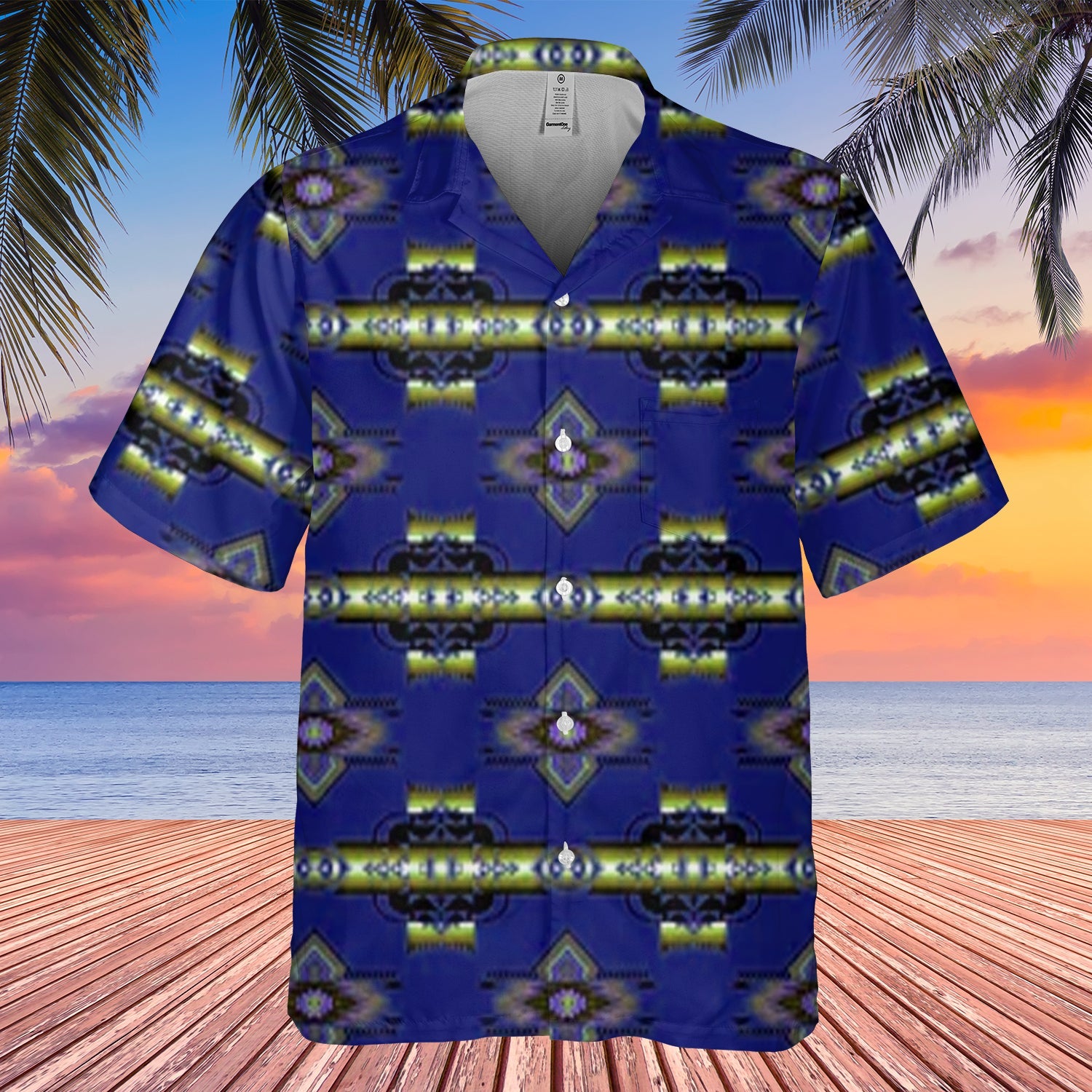 GB-HW00099 Pattern Native Hawaiian Shirt 3D