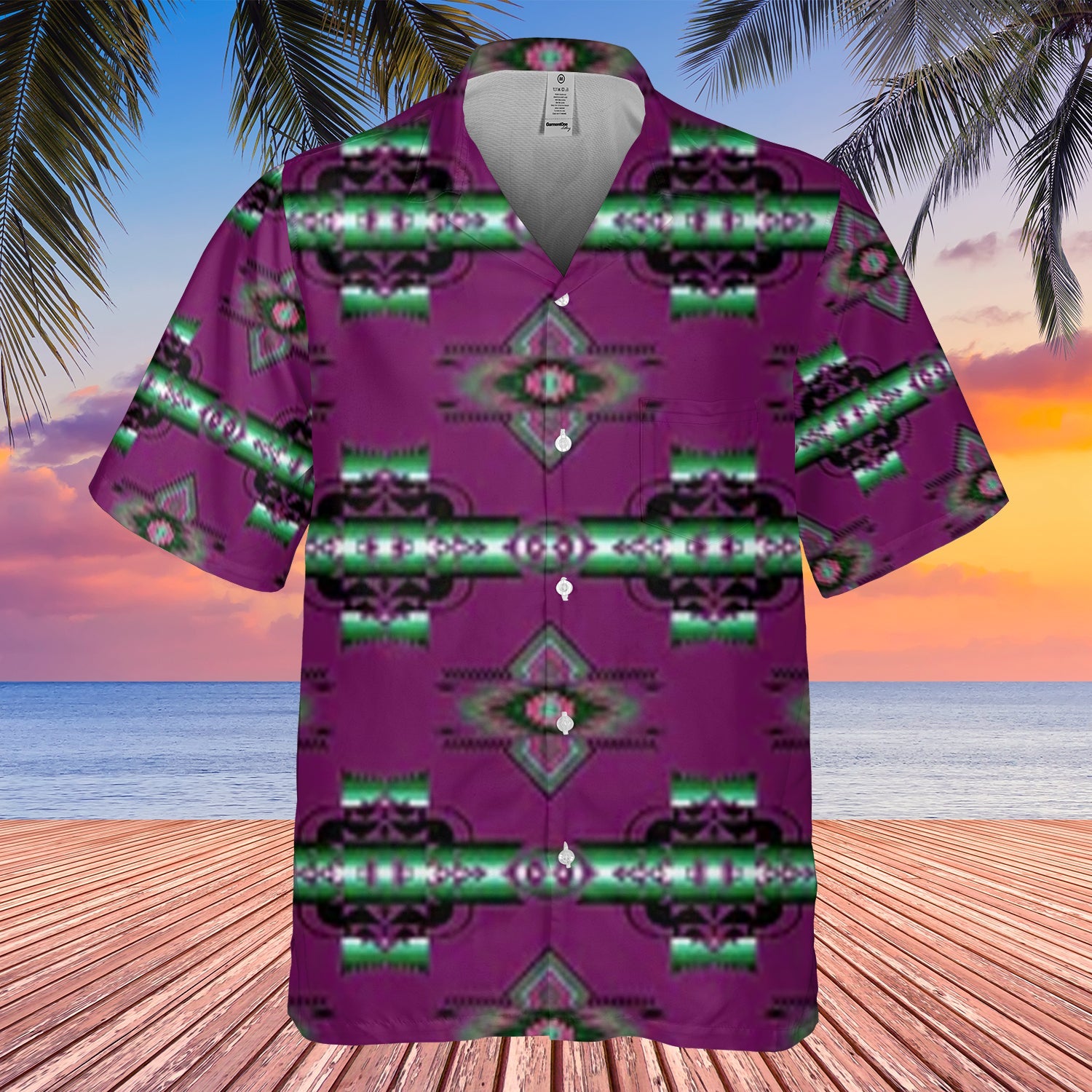 GB-HW00097 Pattern Native Hawaiian Shirt 3D