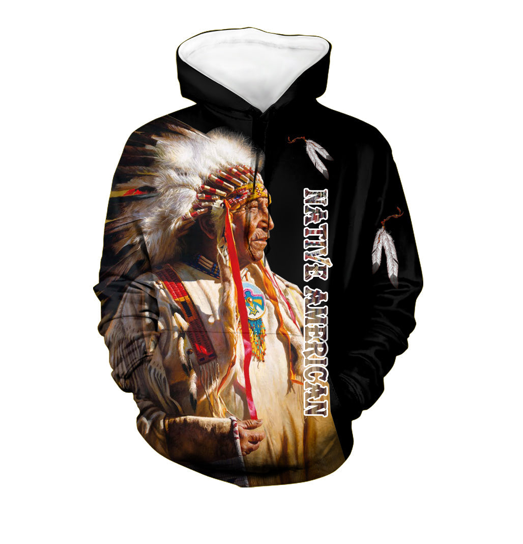 GB-NAT00436 Chief Native 3D Hoodie