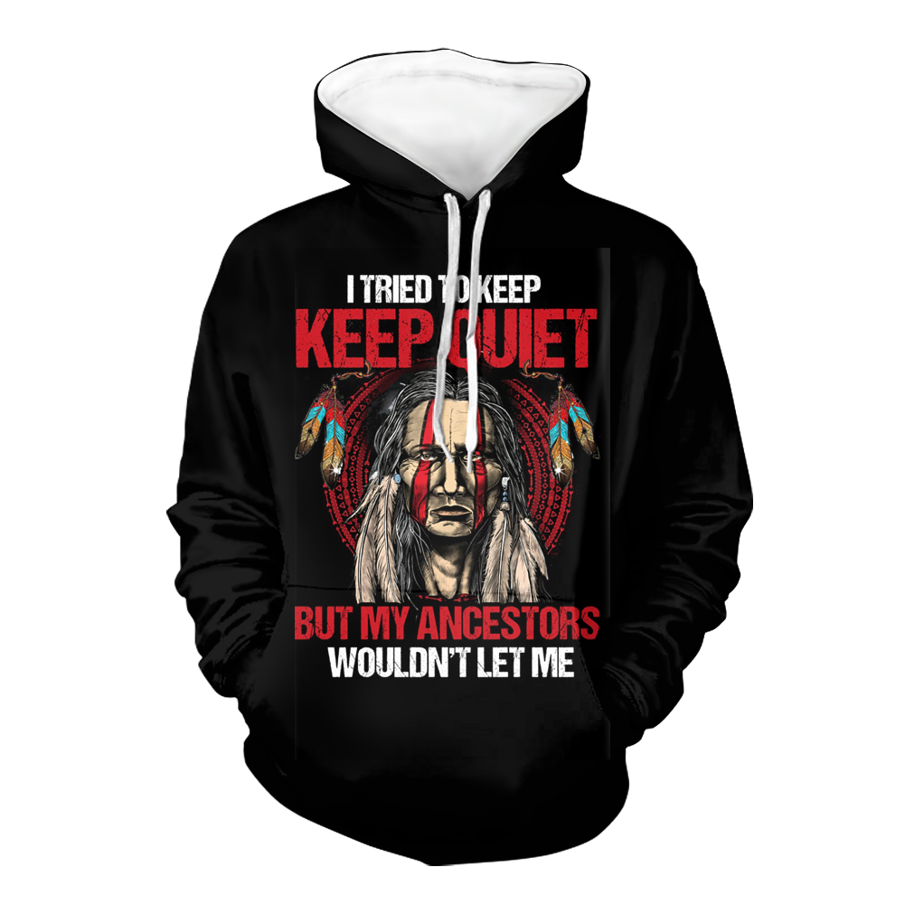 HD00069 Native American Pride  3D Hoodie