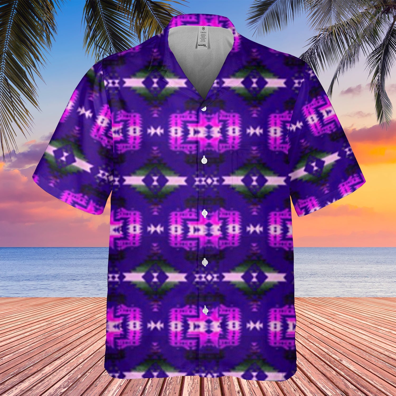 GB-HW00087 Pattern Native Hawaiian Shirt 3D