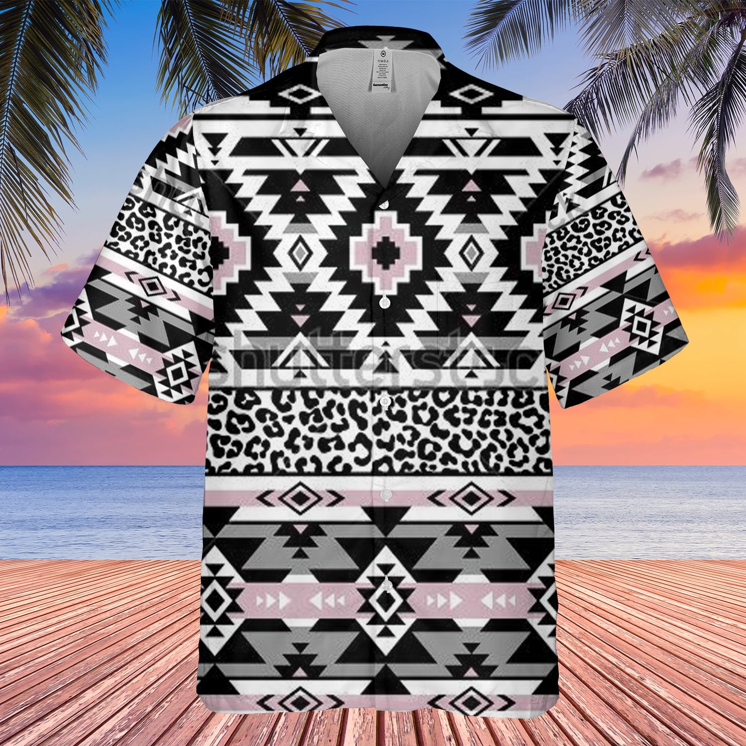 GB-HW00084 Pattern Native Hawaiian Shirt 3D