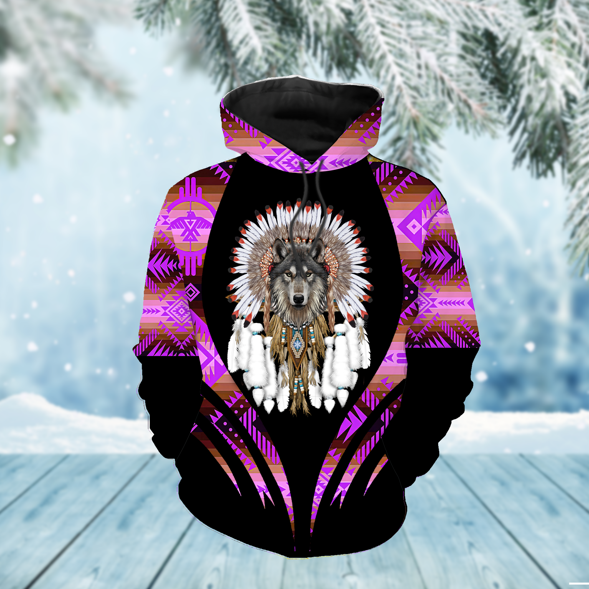 HD000303 Pattern Native Pride 3D Hoodie