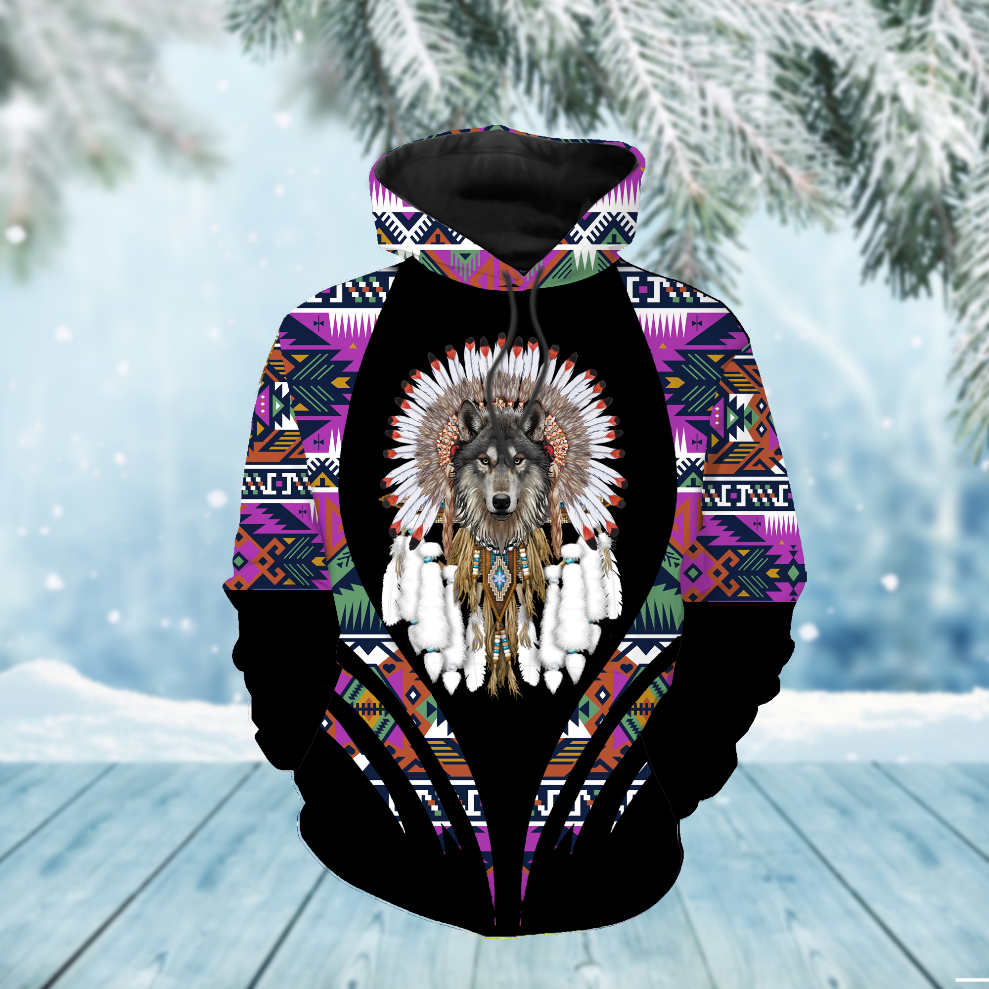 HD000301 Pattern Native Pride 3D Hoodie