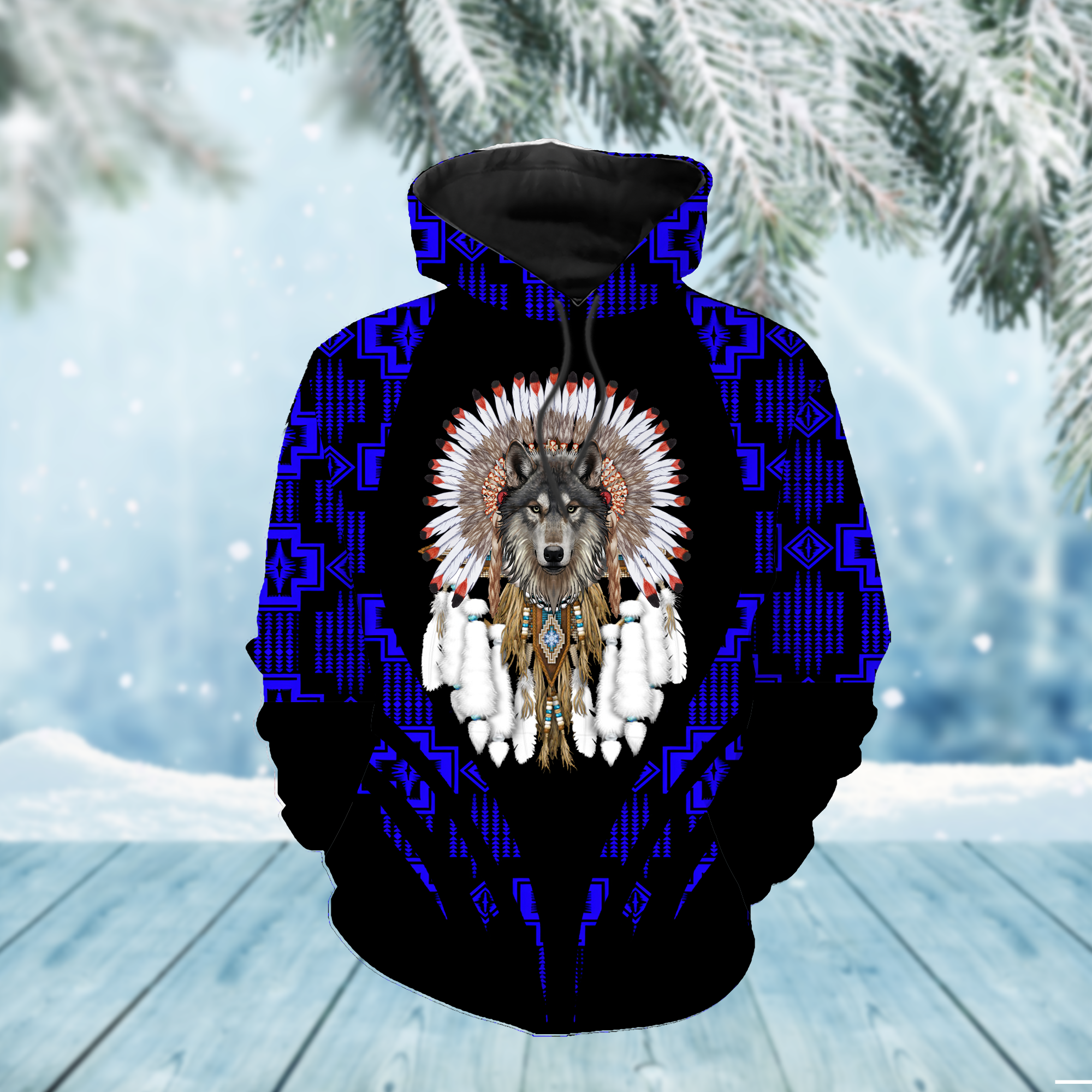 HD000300 Pattern Native Pride 3D Hoodie