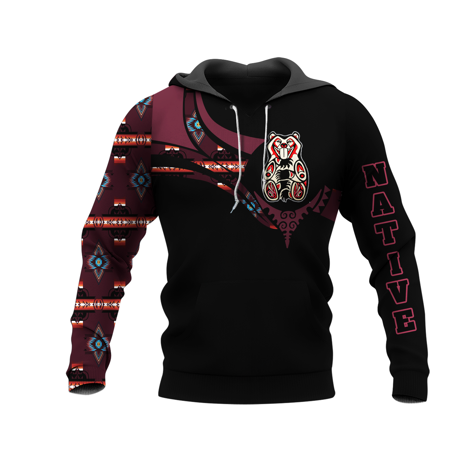 HD0012500 Pattern Native Pride 3D Hoodie