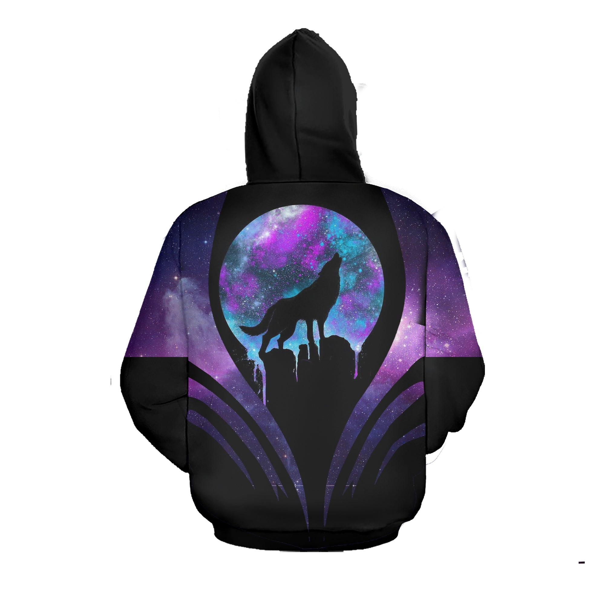 GB-NAT00445 Howling Wolf Moon 3D Hoodie