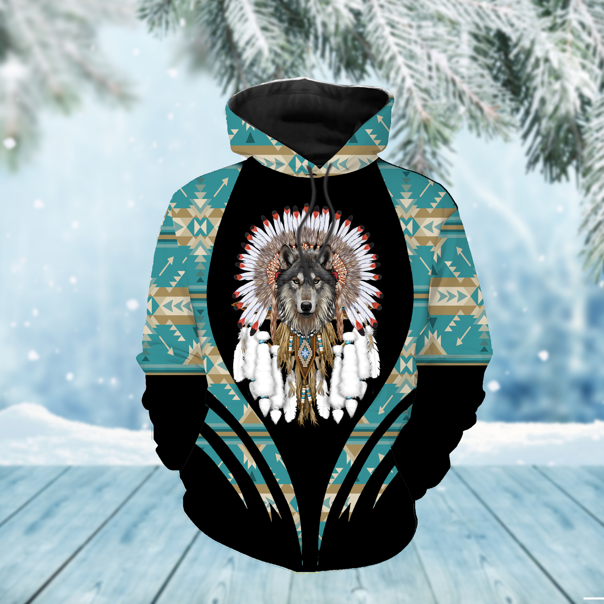 HD000299 Pattern Native Pride 3D Hoodie