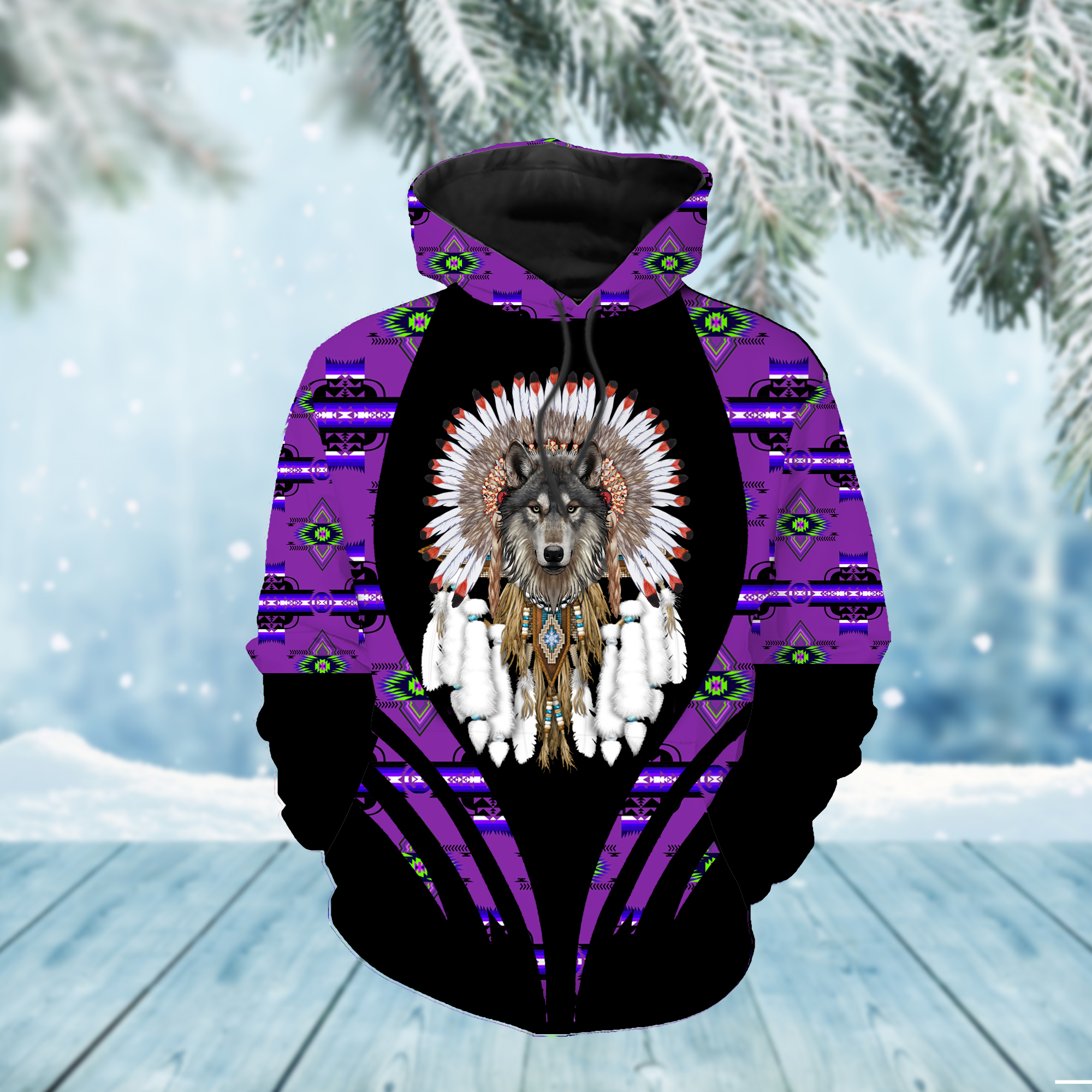 HD000298 Pattern Native Pride 3D Hoodie