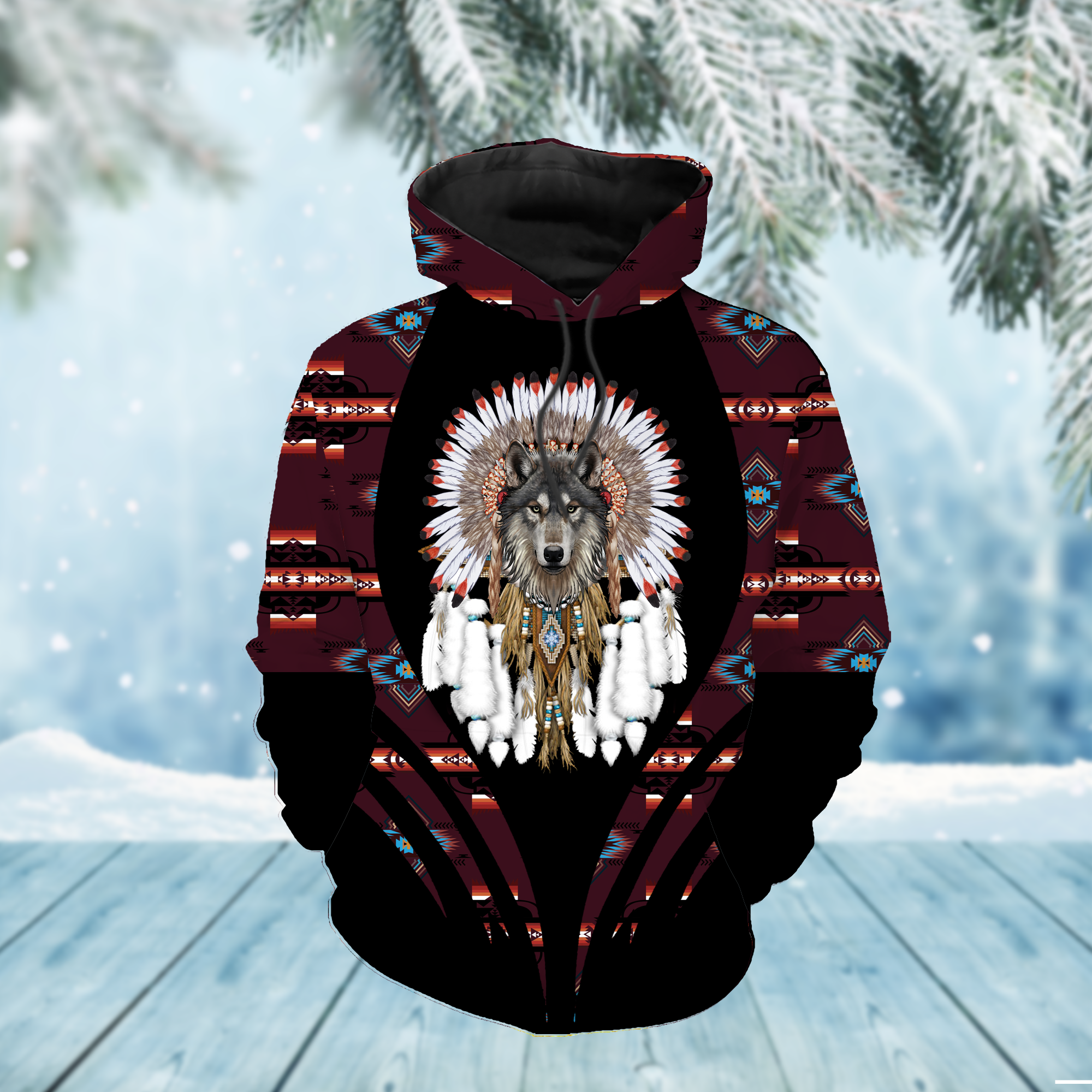 HD000297 Pattern Native Pride 3D Hoodie