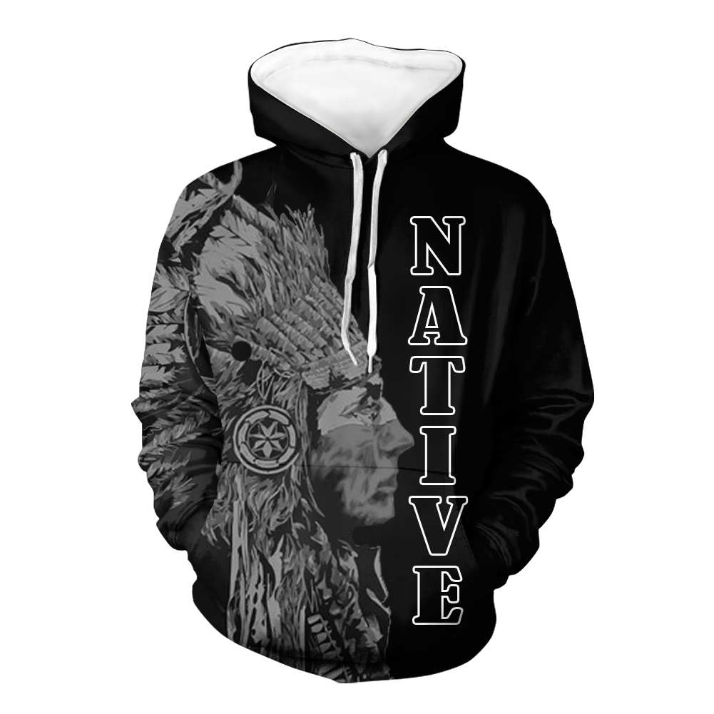HD00079 Native American Pride  3D Hoodie