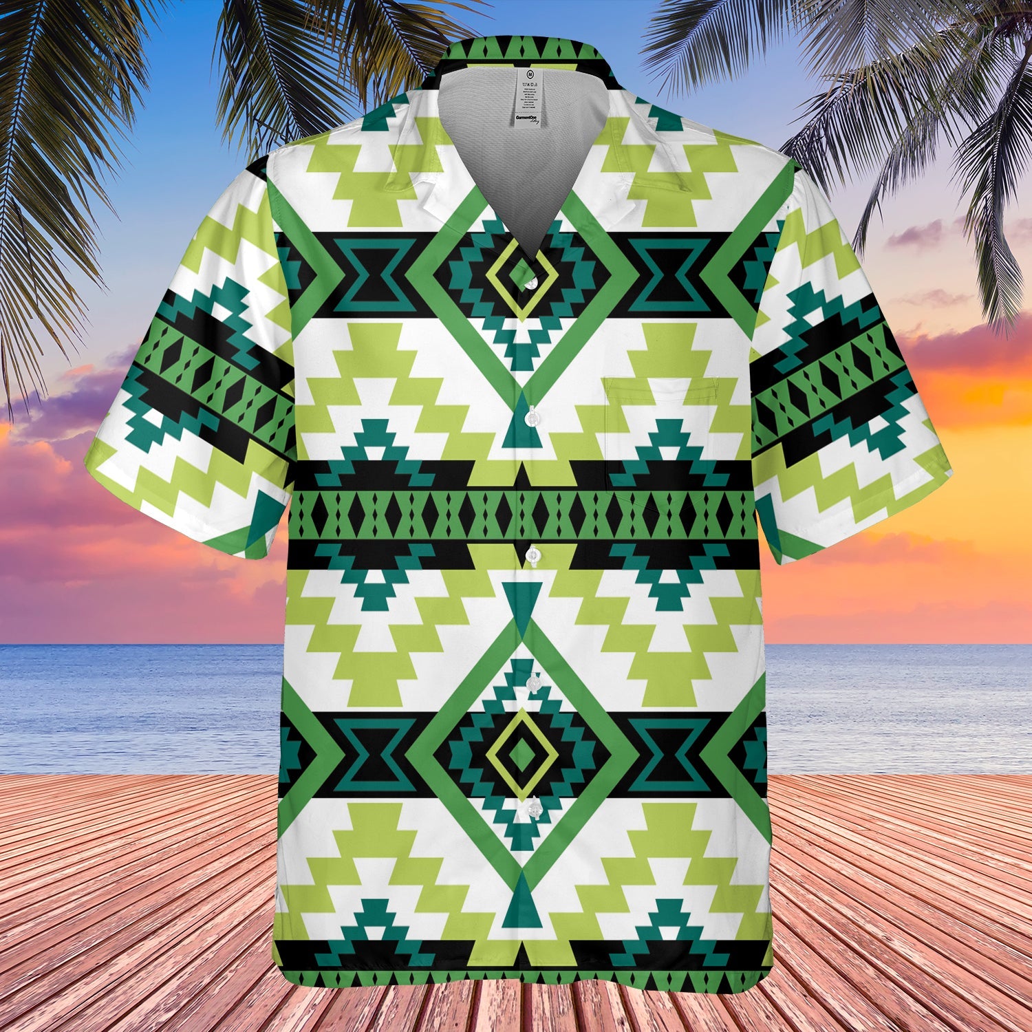 GB-HW000120 Pattern Native Hawaiian Shirt 3D