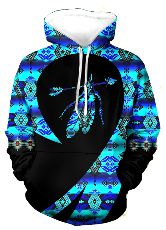 COMB0001 Native American Pride  3D Hoodie