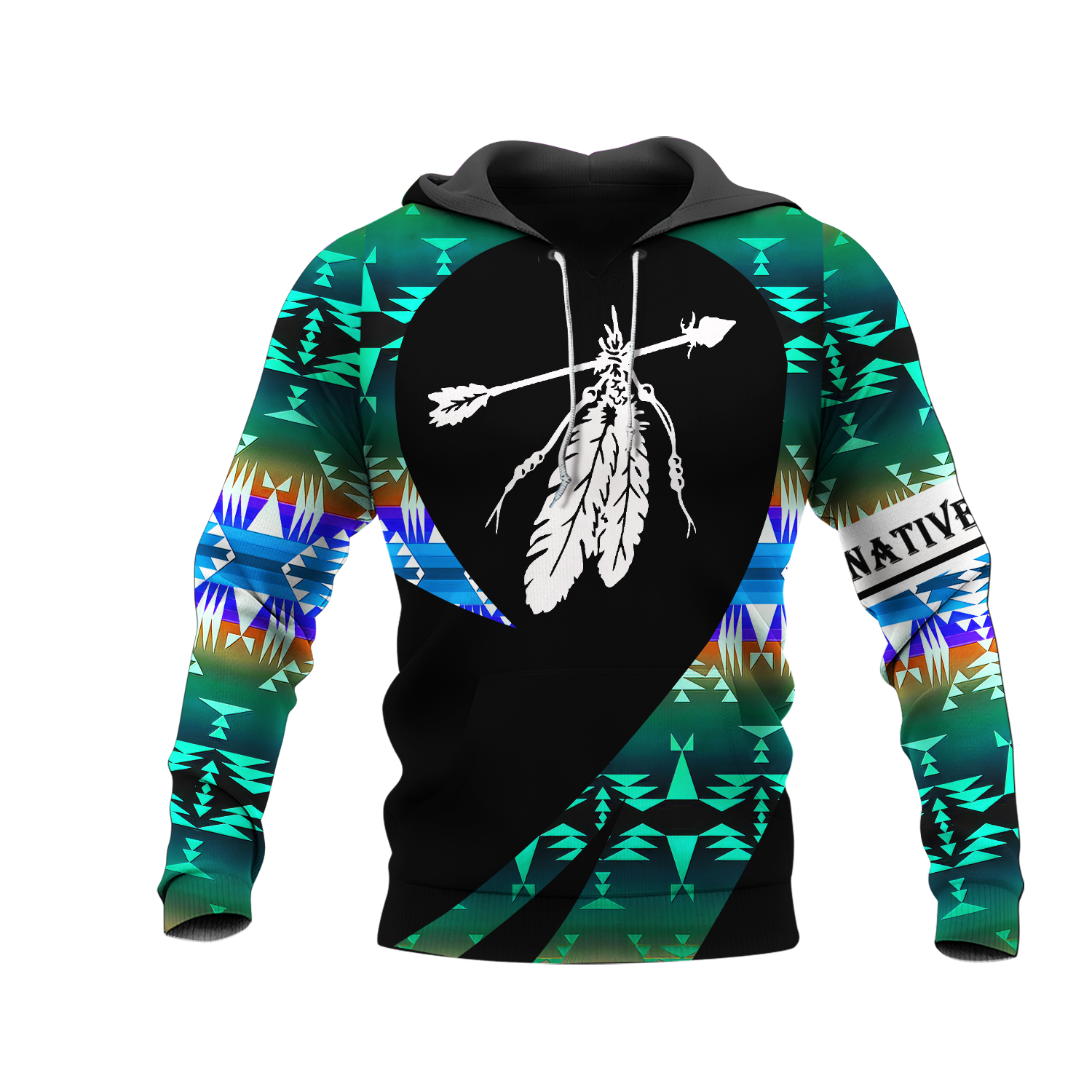 HD000234 Pattern Native Pride 3D Hoodie