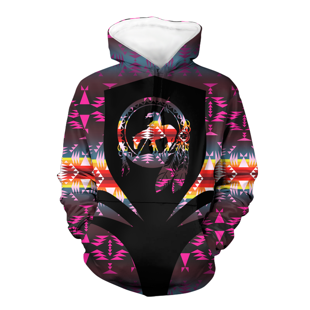 HD000307 Pattern Native Pride 3D Hoodie