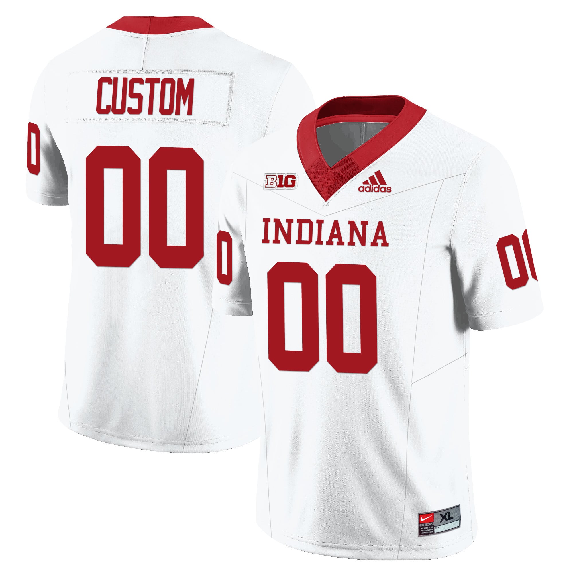 Custom Indiana Hoosiers Football Limited Vapor Jersey - All Stitched