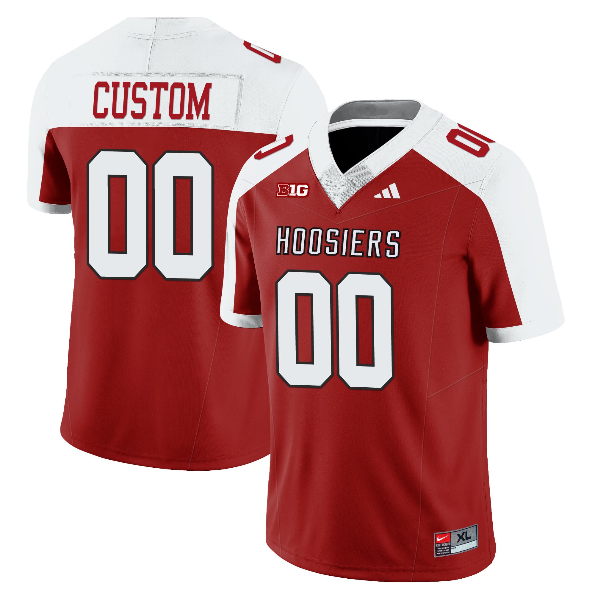 Custom Indiana Hoosiers Football Limited Vapor Jersey - All Stitched