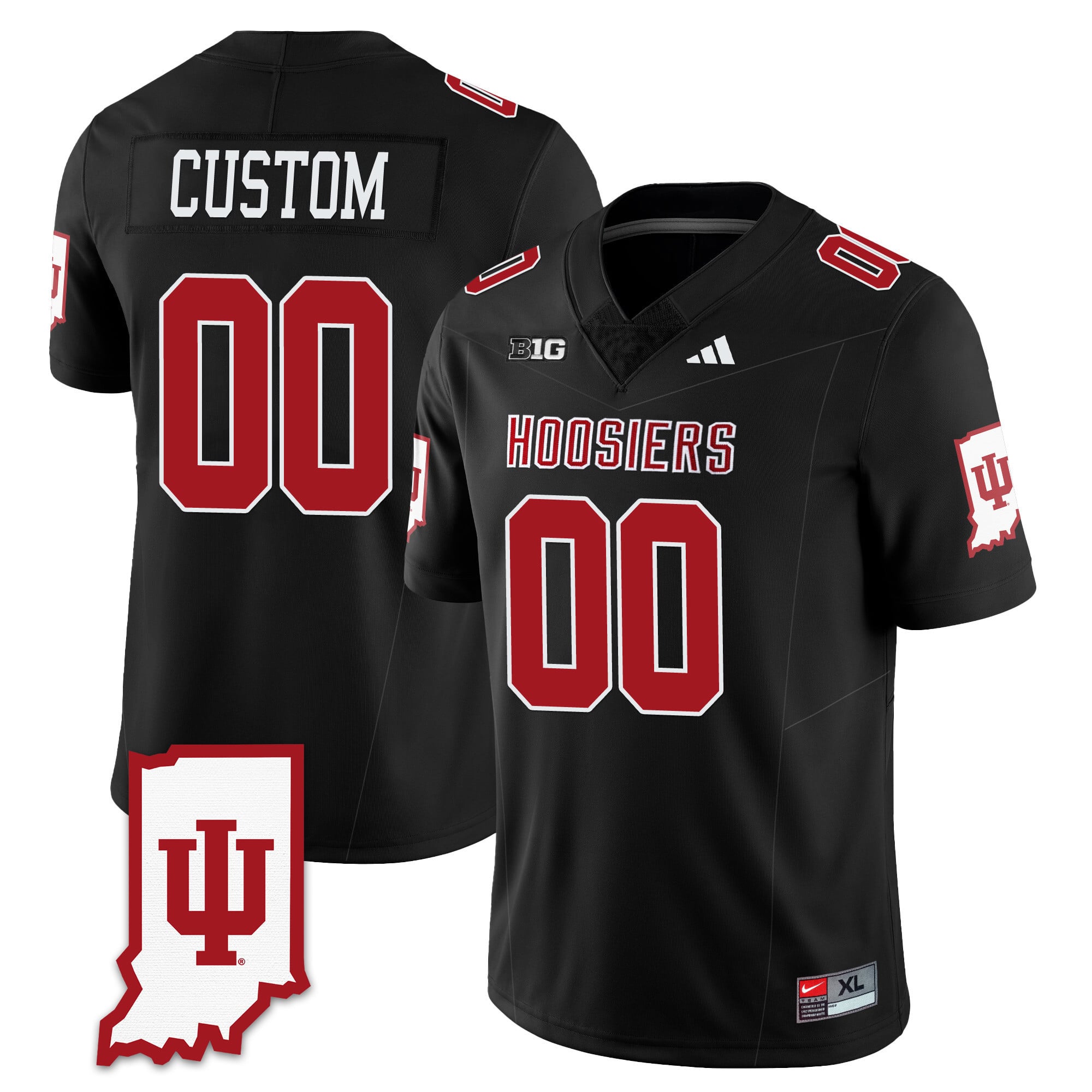 Custom Indiana Hoosiers Football Limited Vapor Jersey - All Stitched