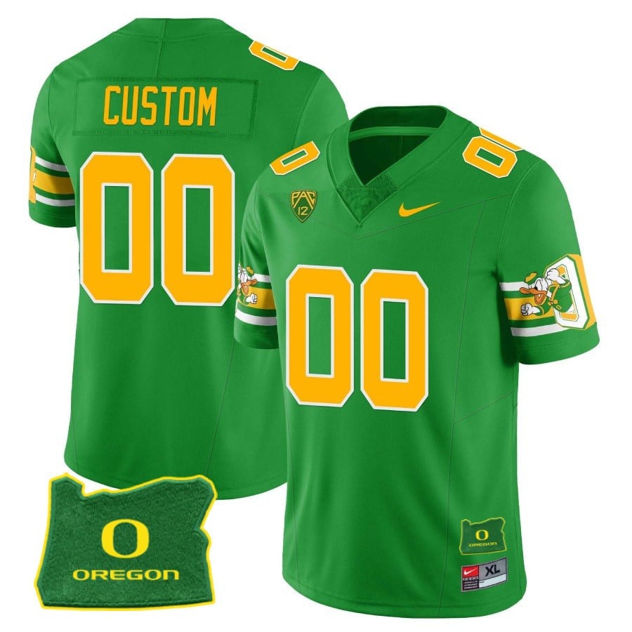 Custom Oregon Ducks âMighty Oregonâ Throwback Football Stitched Jersey â Oregon State