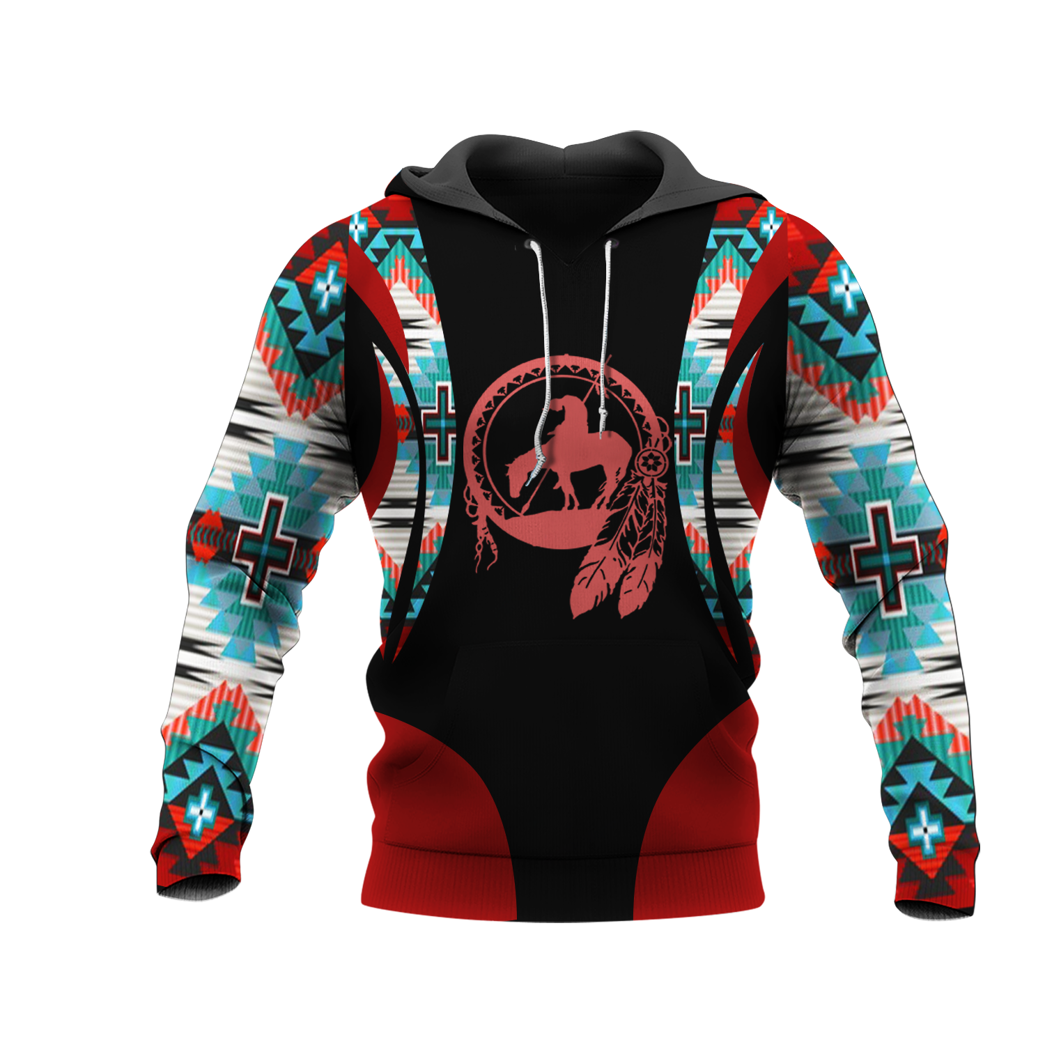 HD001140 Pattern Native Pride 3D Hoodie