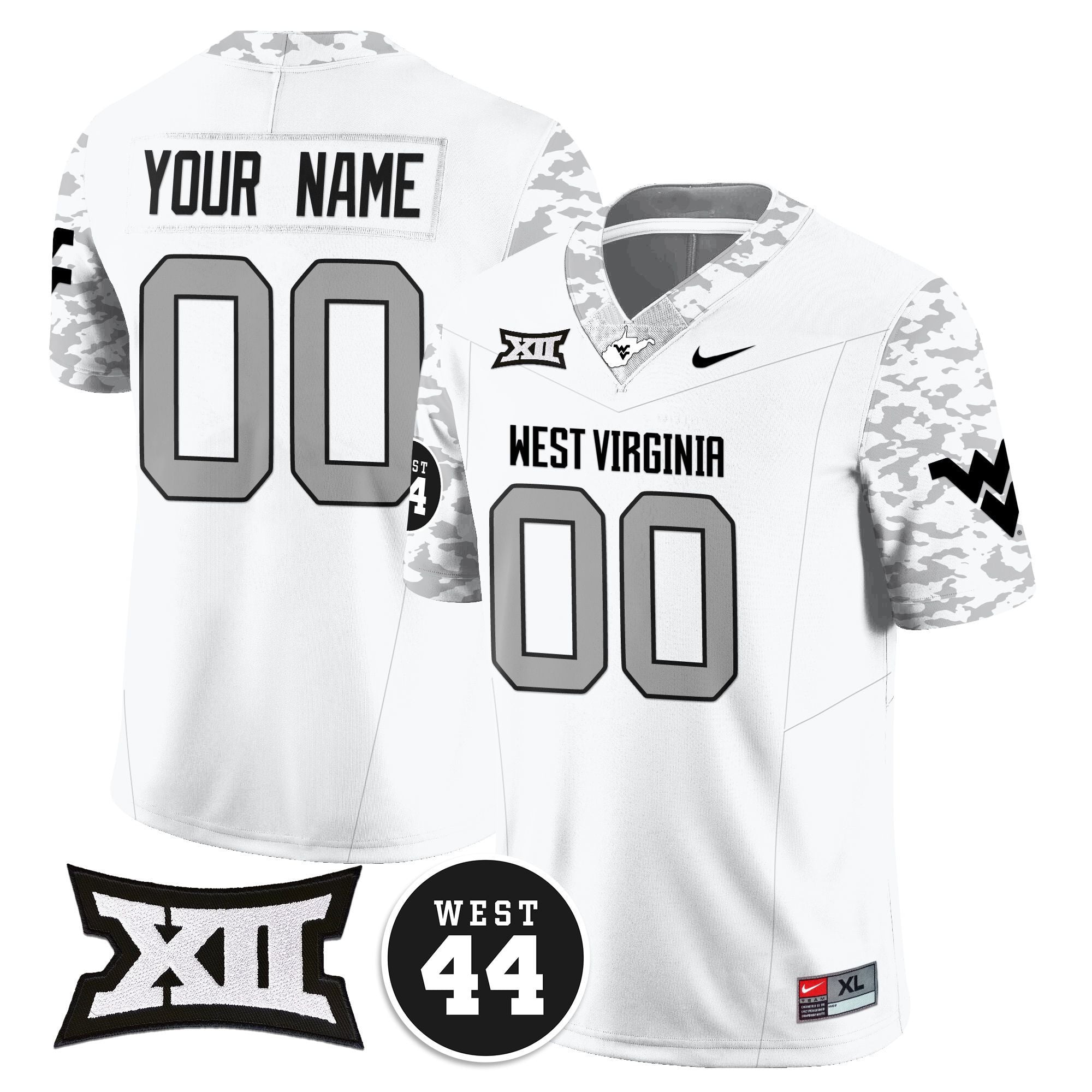 Custom Name/Gender West Virginia Mountaineers 2024 Vapor Limited Jersey - All Stitched - Honor Jerry West