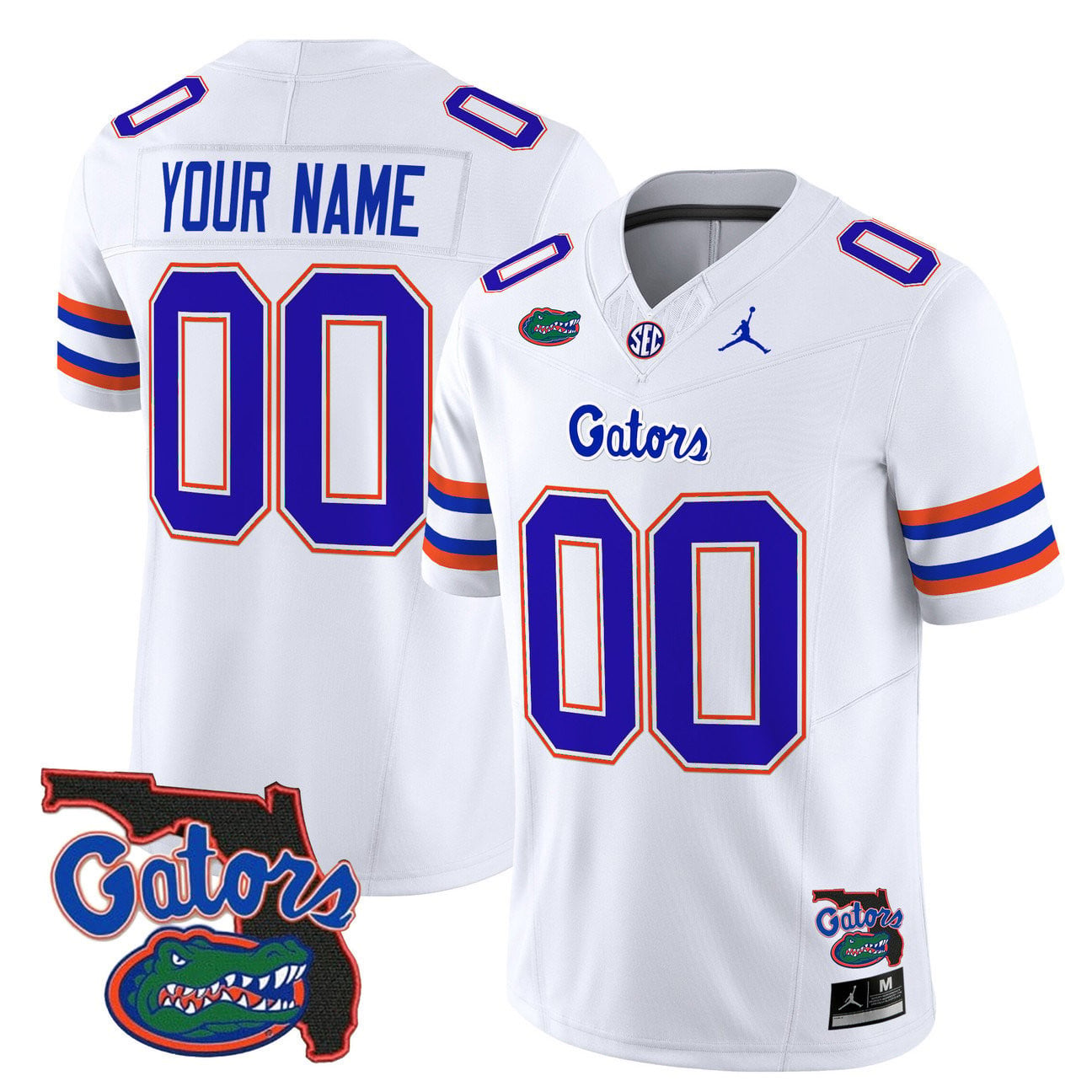 Florida Gators 2025 Florida Patch Vapor Limited Custom Jersey - All Stitched