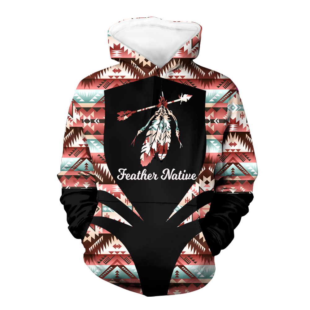 HD000342 Pattern Native Pride 3D Hoodie