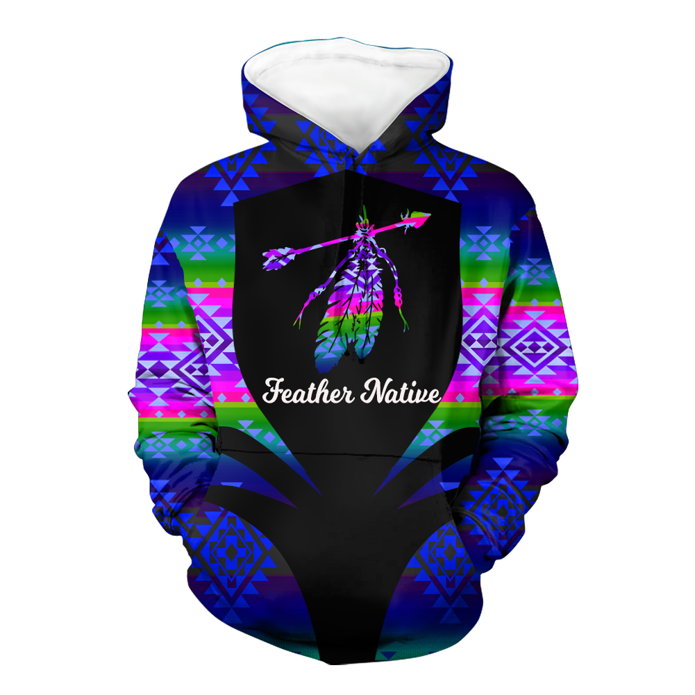 HD000338 Pattern Native Pride 3D Hoodie
