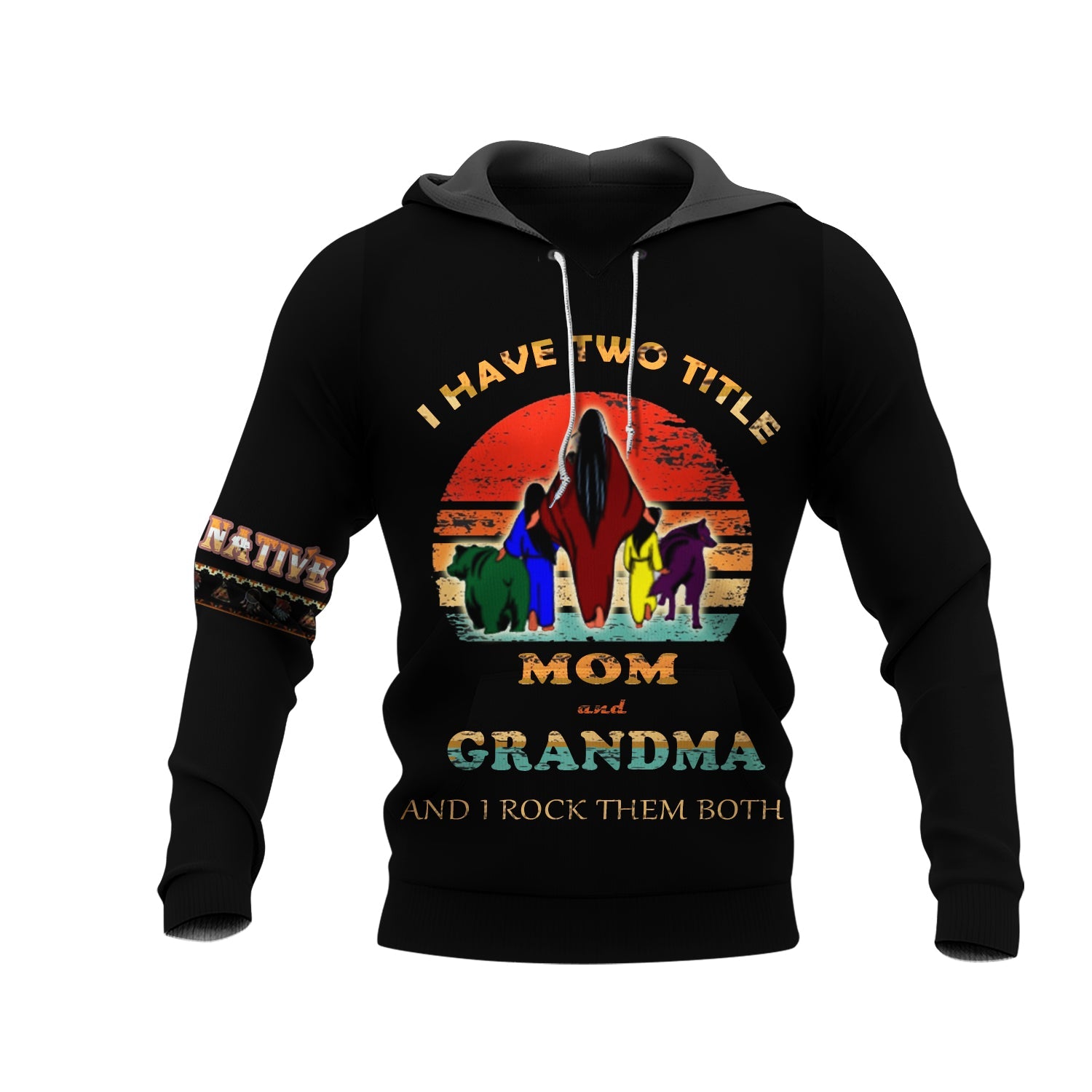 HD1111 Mom And Grandma 3D Hoodie