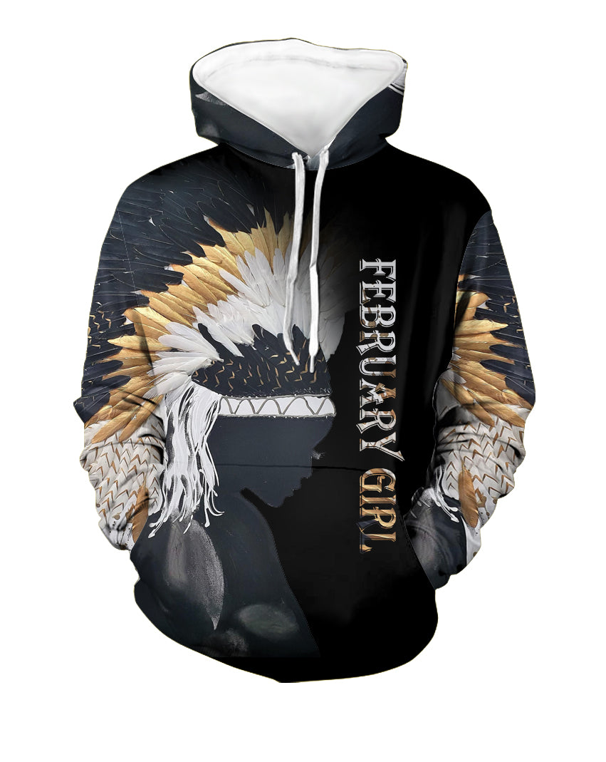 GB-NAT00472-02 Native Girl 3D Hoodie