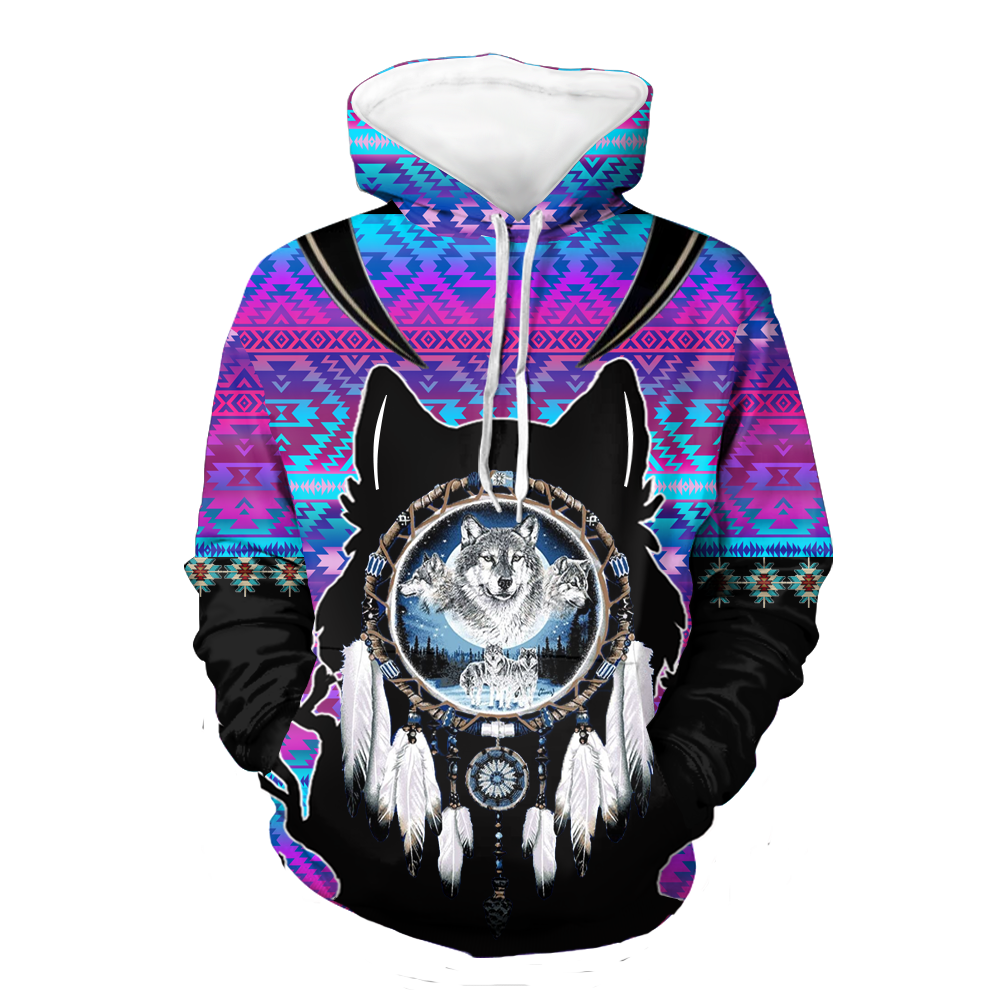 HD00098 Native American Pride  3D Hoodie
