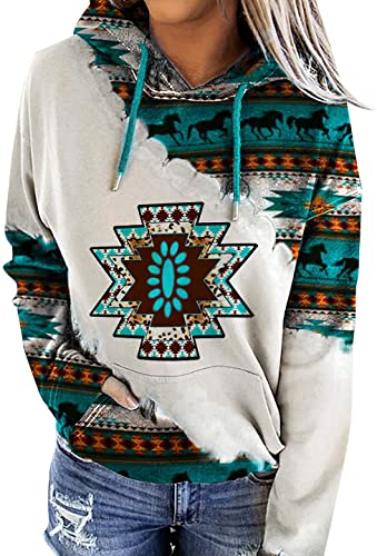HD00076  Blue Pattern Native 3D Hoodie
