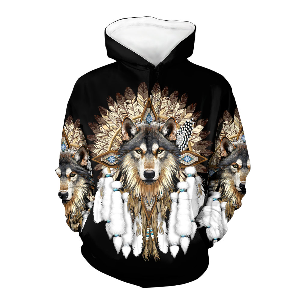 HD0012532 Pattern Native American  Pride 3D Hoodie