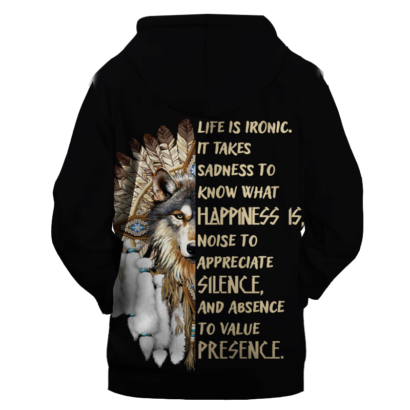 HD0012532 Pattern Native American  Pride 3D Hoodie