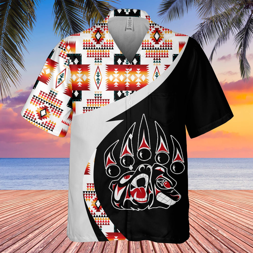 GB-HW000976 Tribe Design Native American Hawaiian Shirt 3D