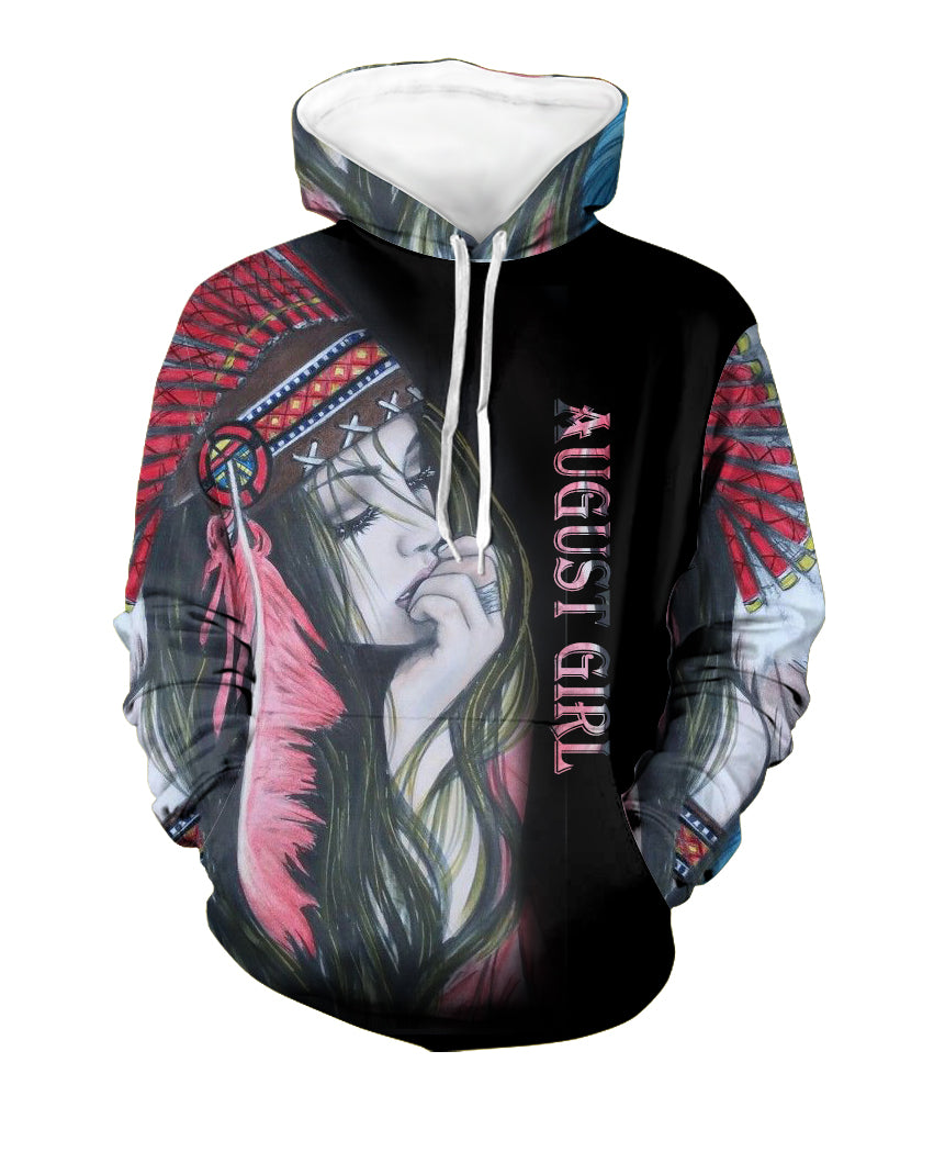 GB-NAT00474-08 Native Girl 3D Hoodie
