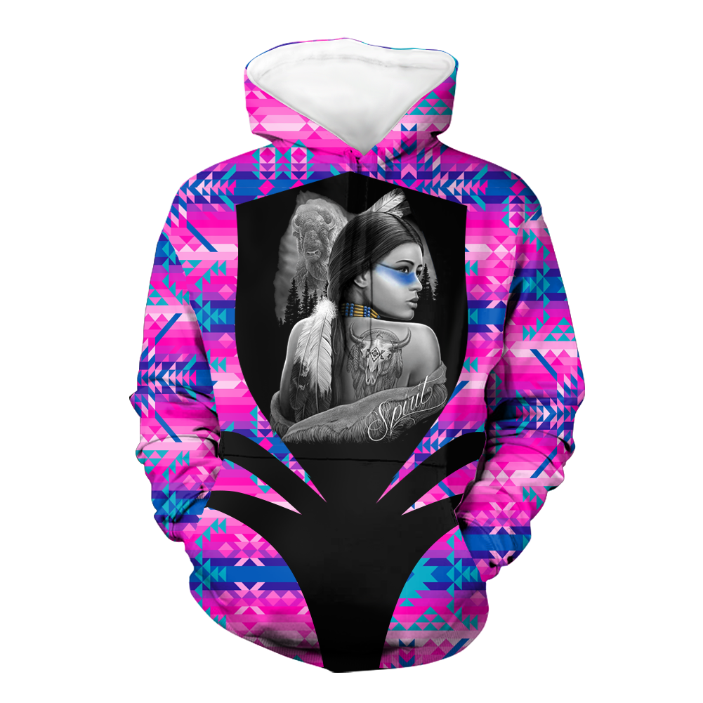 HD000355 Pattern Native Pride 3D Hoodie