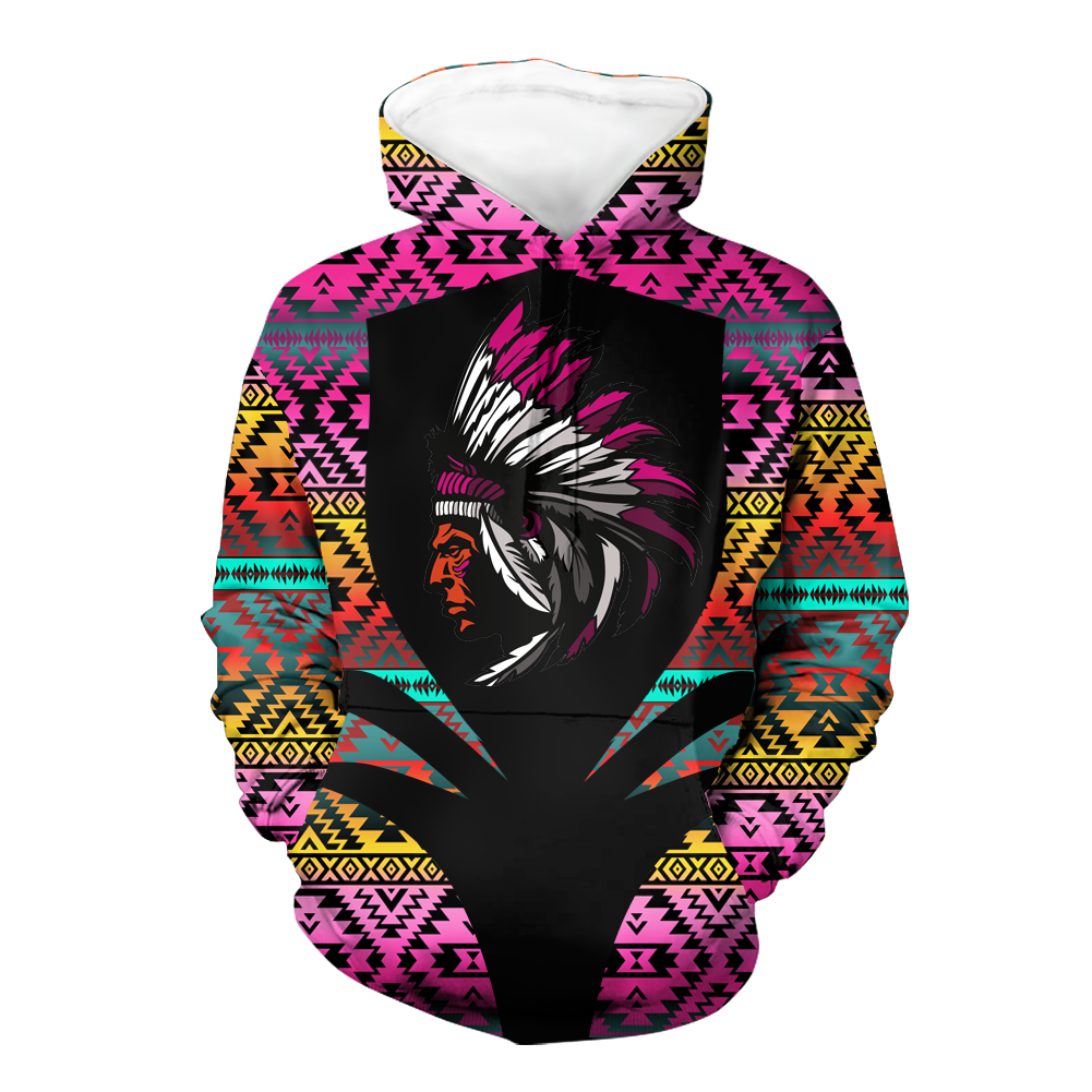 HD000353 Pattern Native Pride 3D Hoodie