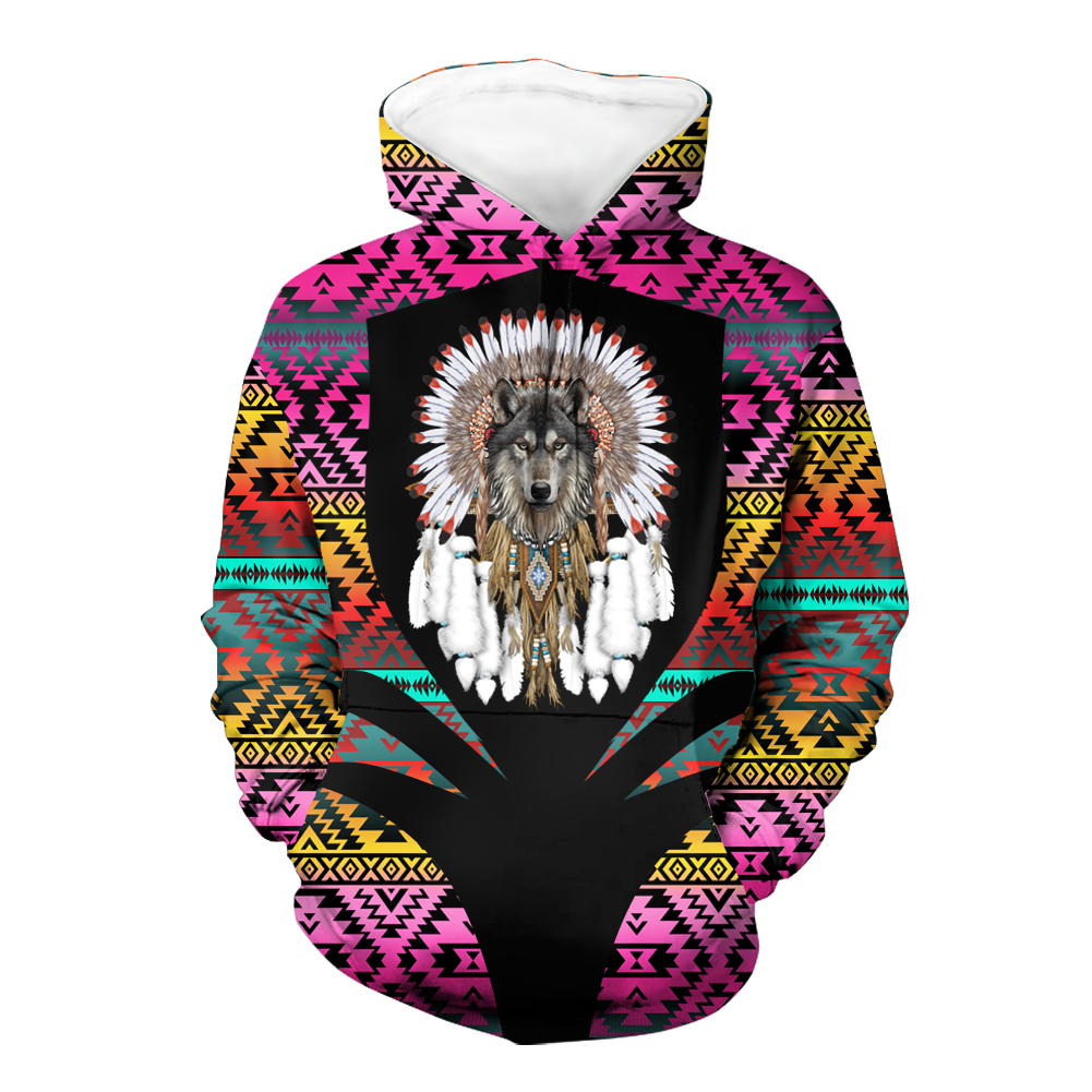 HD000352 Pattern Native Pride 3D Hoodie