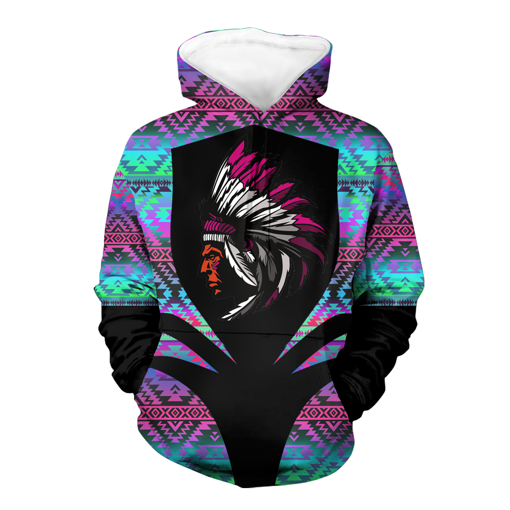 HD000347 Pattern Native Pride 3D Hoodie