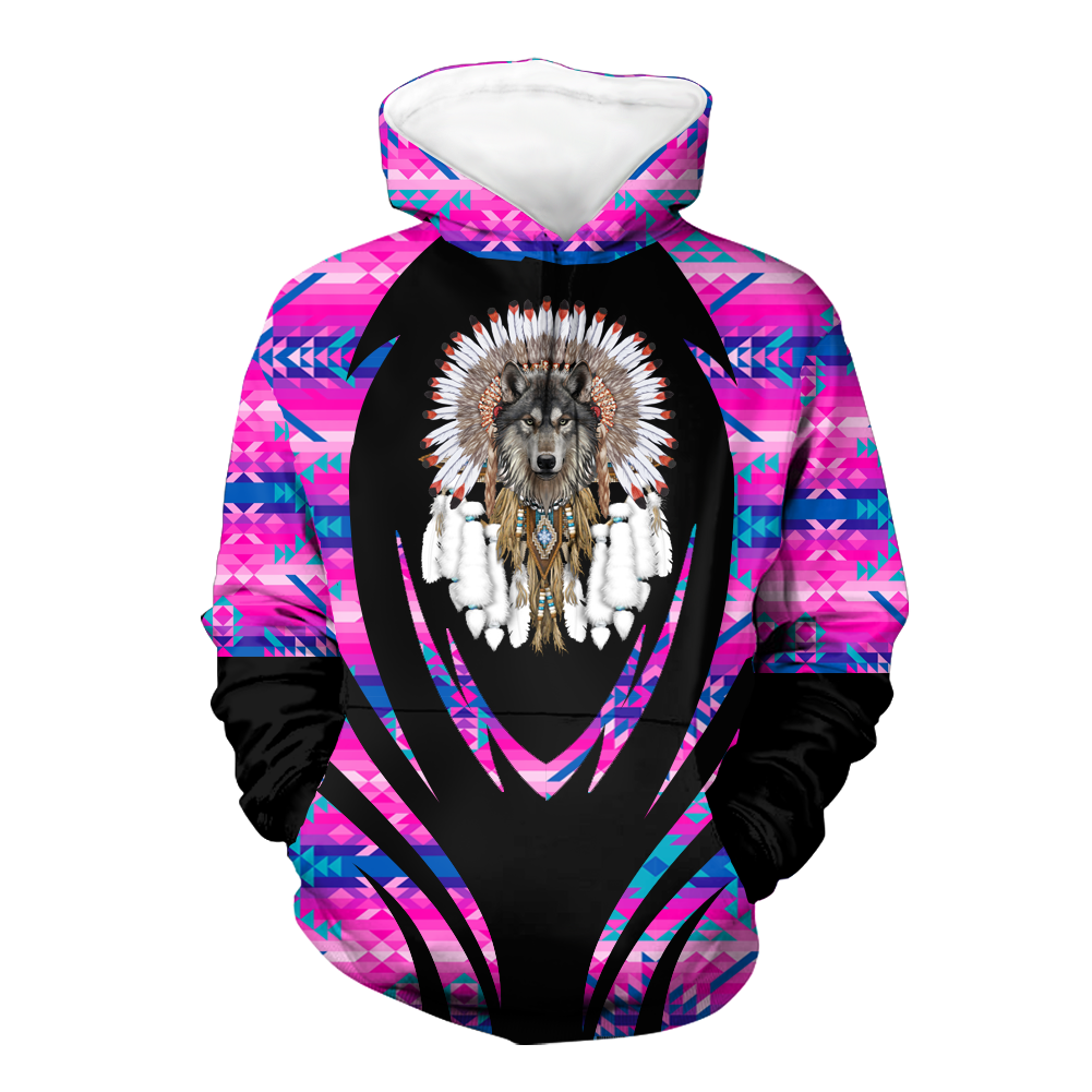 HD000392 Pattern Native Pride 3D Hoodie