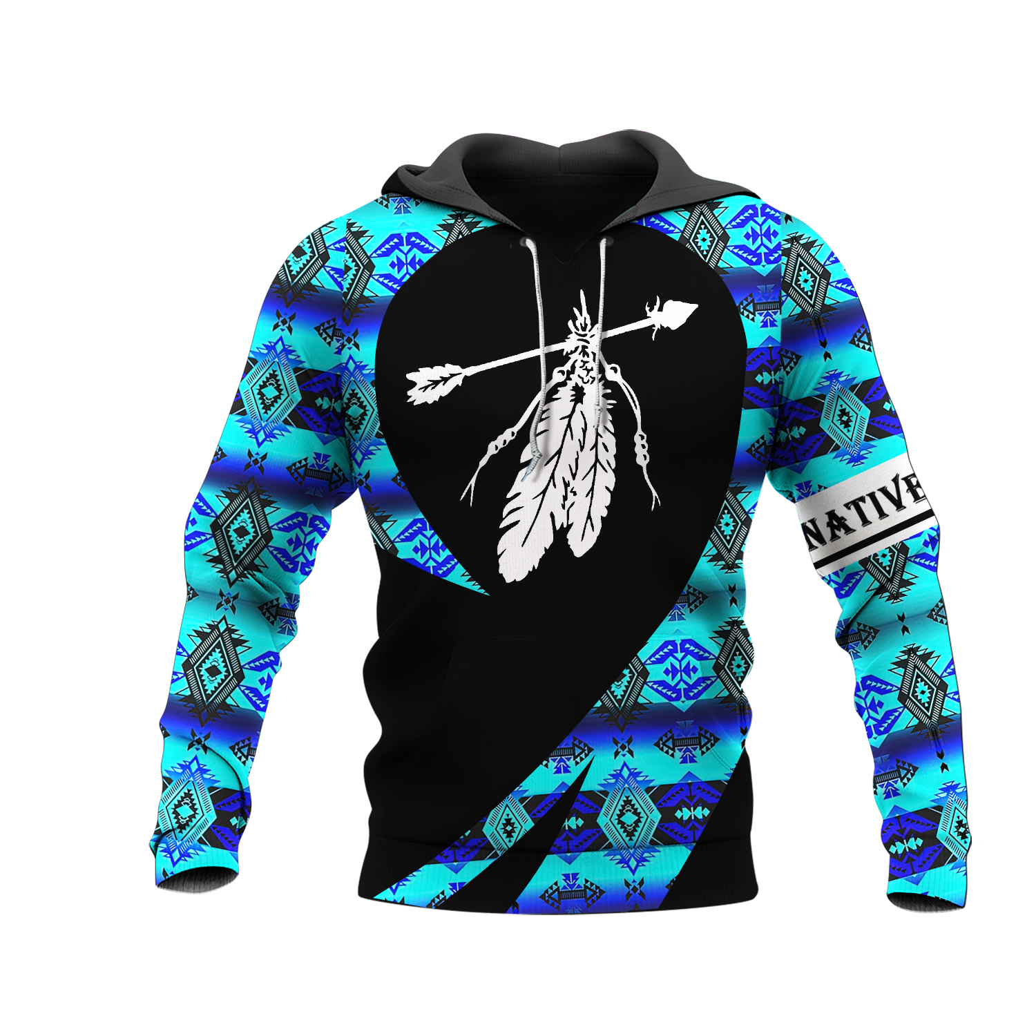 HD000244 Pattern Native Pride 3D Hoodie