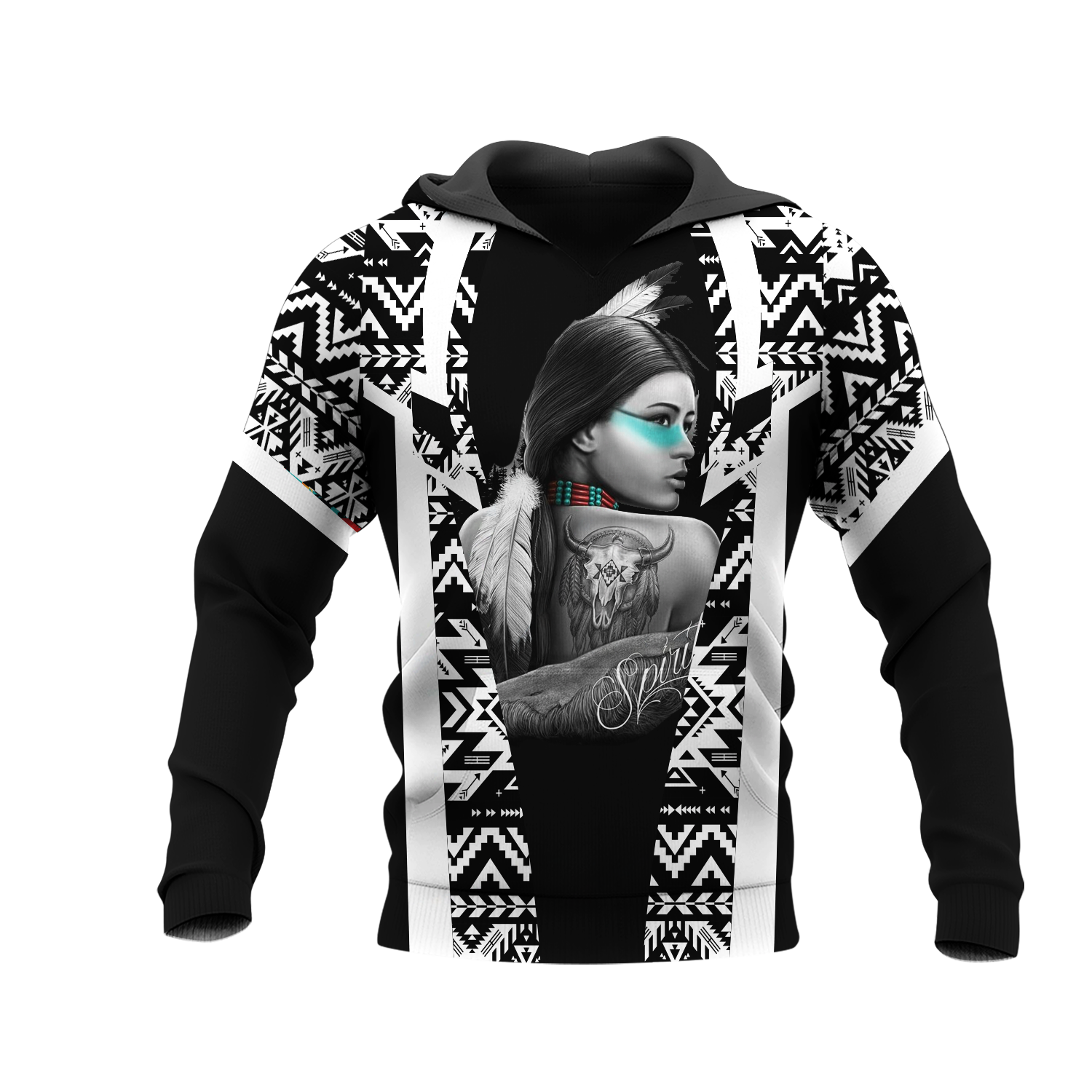 HD000395 Pattern Native Pride 3D Hoodie