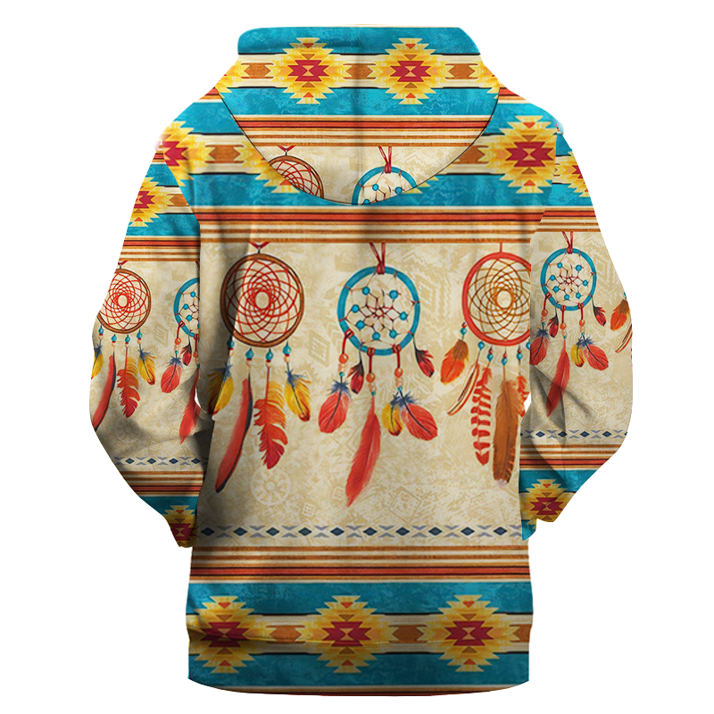 GB-NAT00524  Pattern Native Pride 3D Hoodie