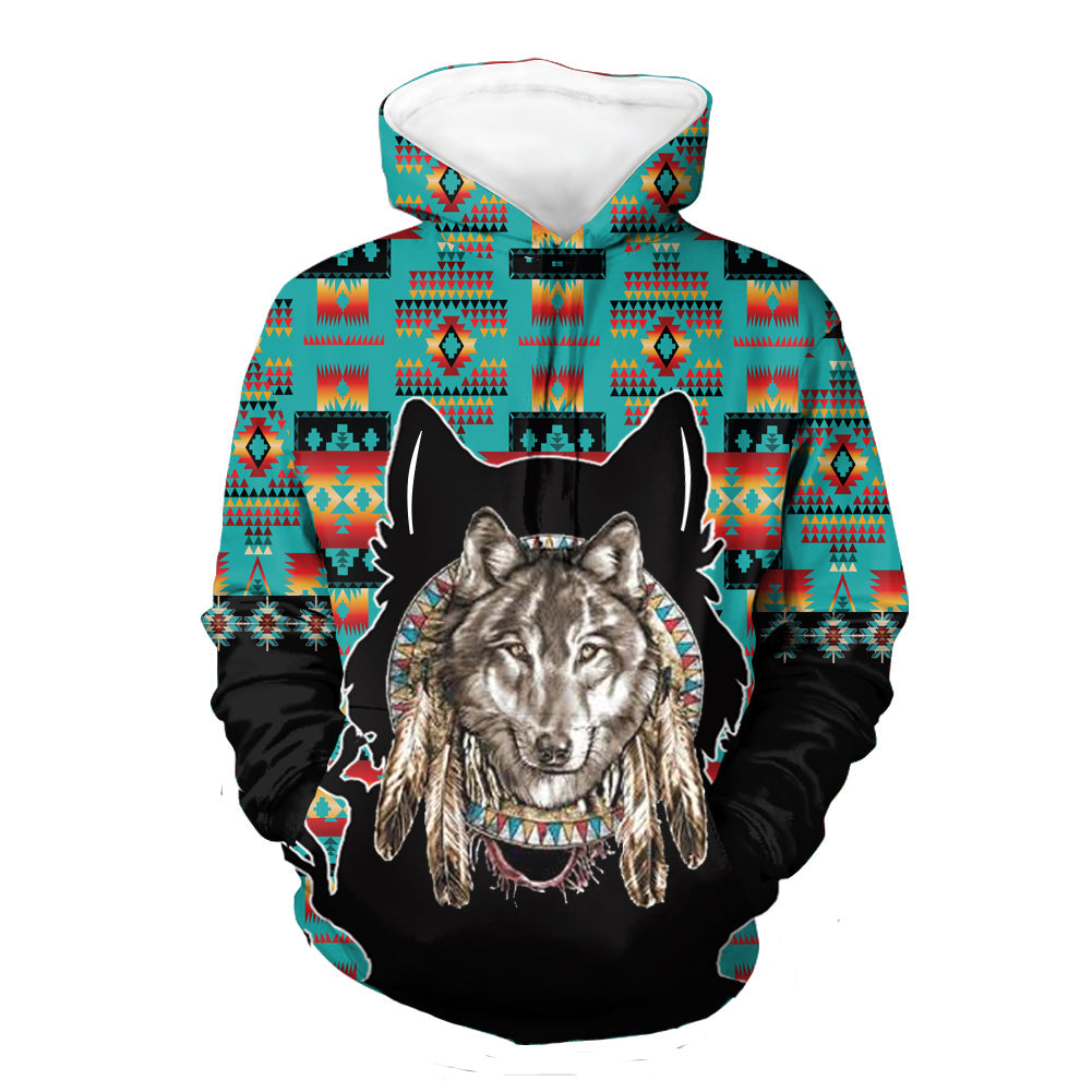 HD00099 Native American Pride  3D Hoodie