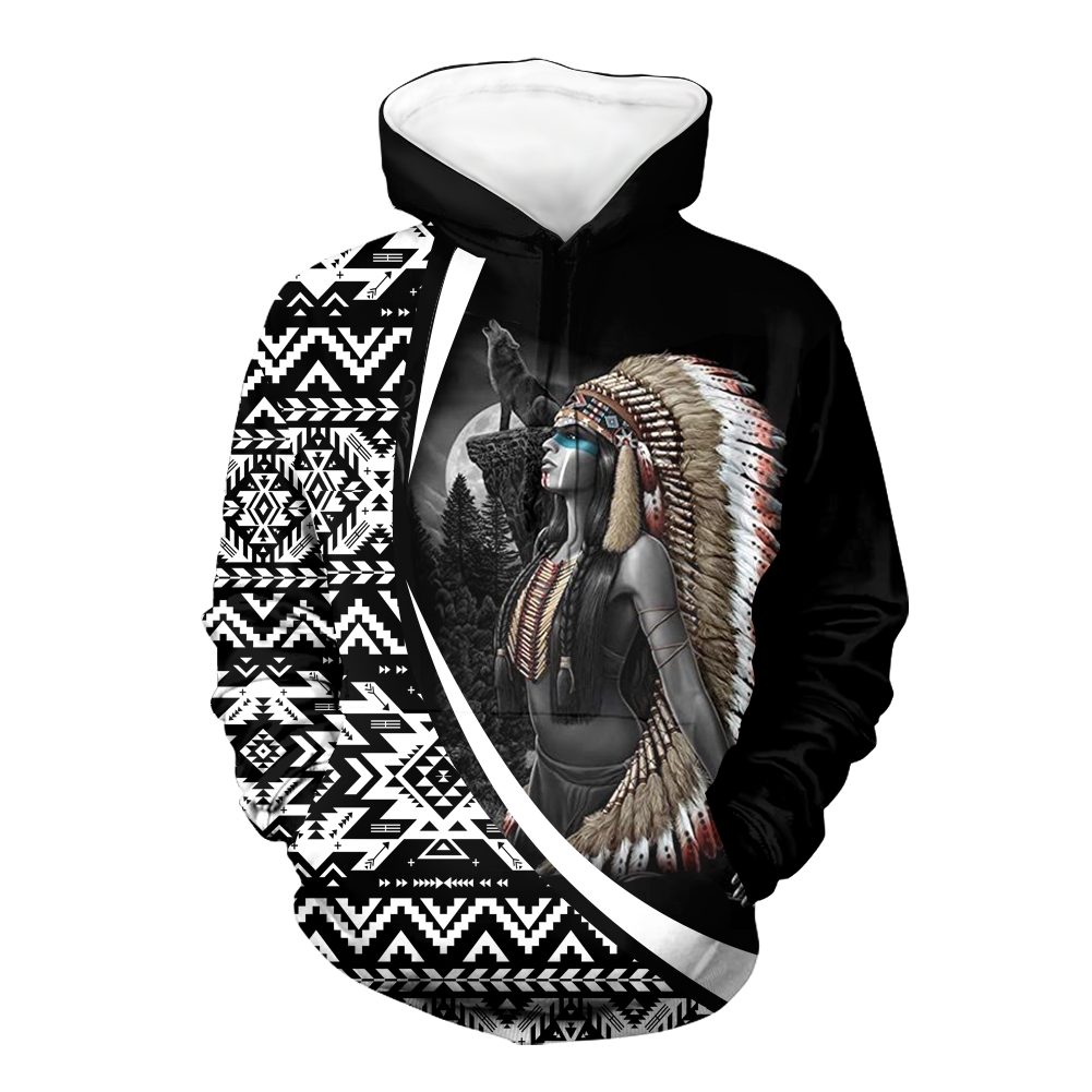 HD000415 Pattern Native Pride 3D Hoodie