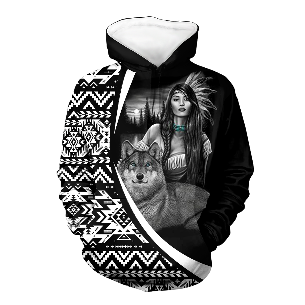HD000414 Pattern Native Pride 3D Hoodie