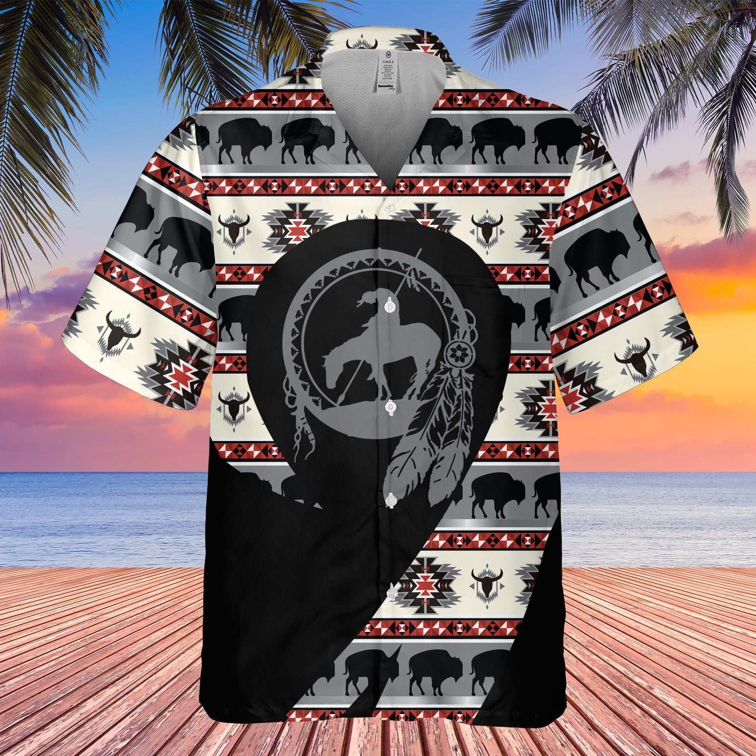 GB-HW000170 Pattern Native Hawaiian Shirt 3D