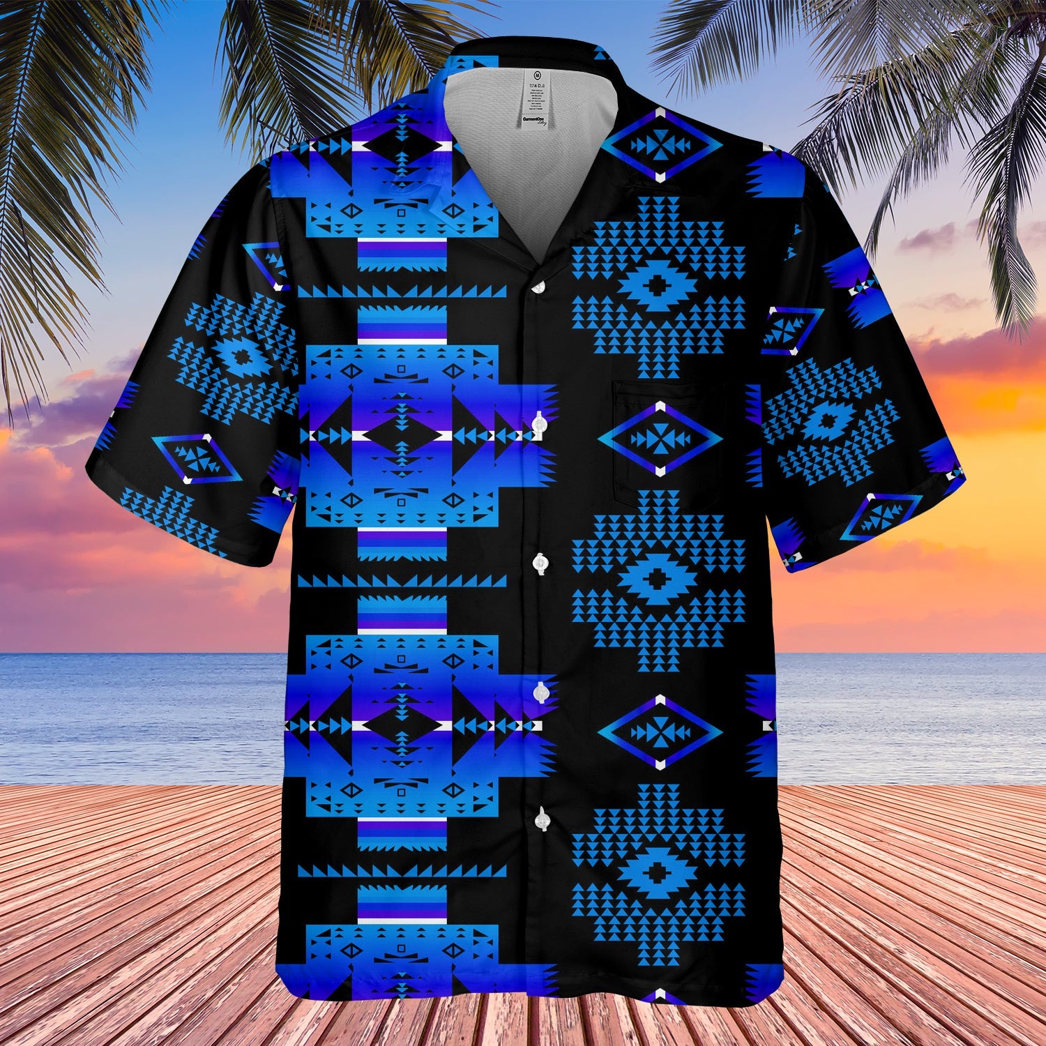 Tribe Design Native American Hawaiian Shirt 3D